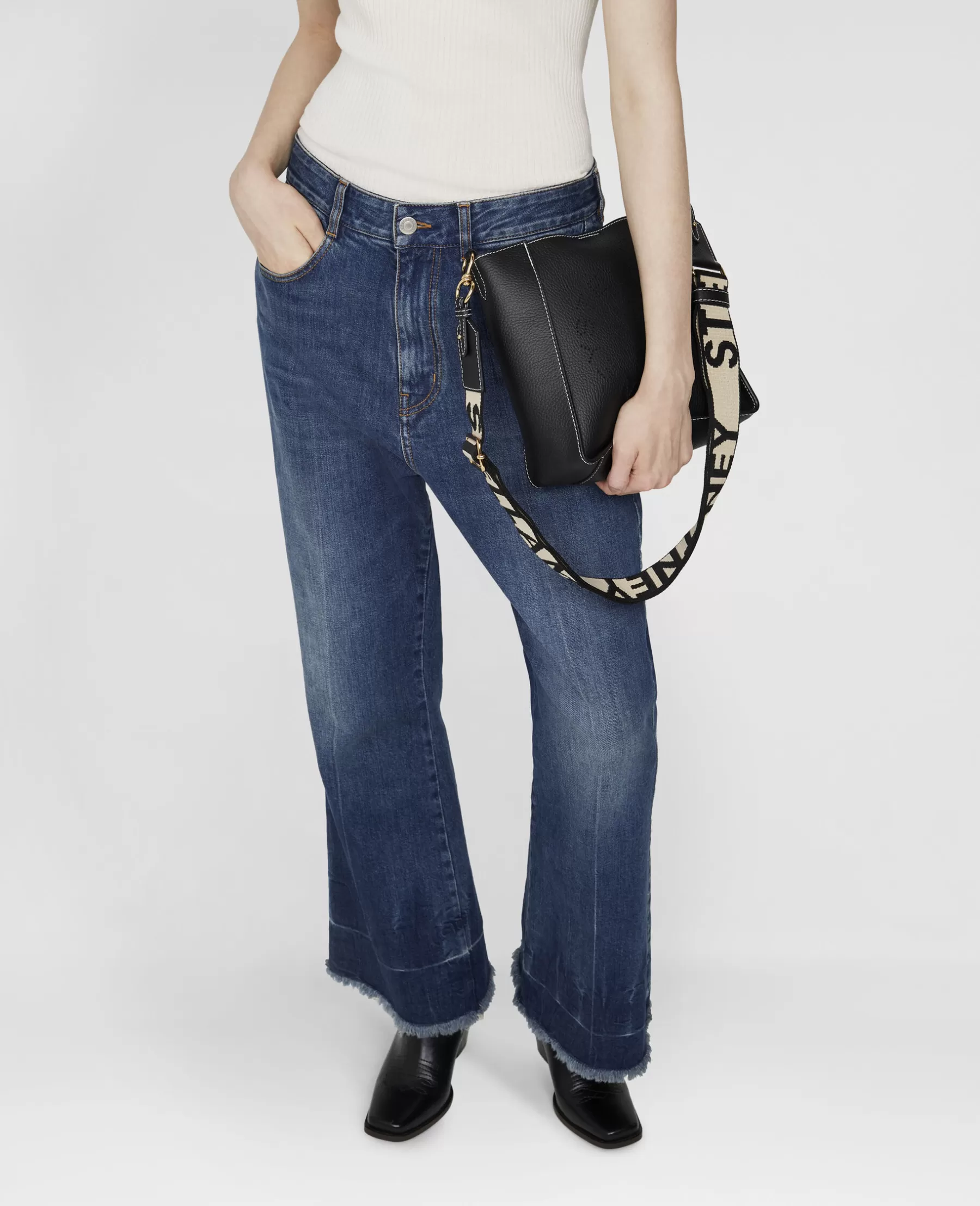 Stella McCartney Logo Grainy Alter Mat Shoulder Bag Sale