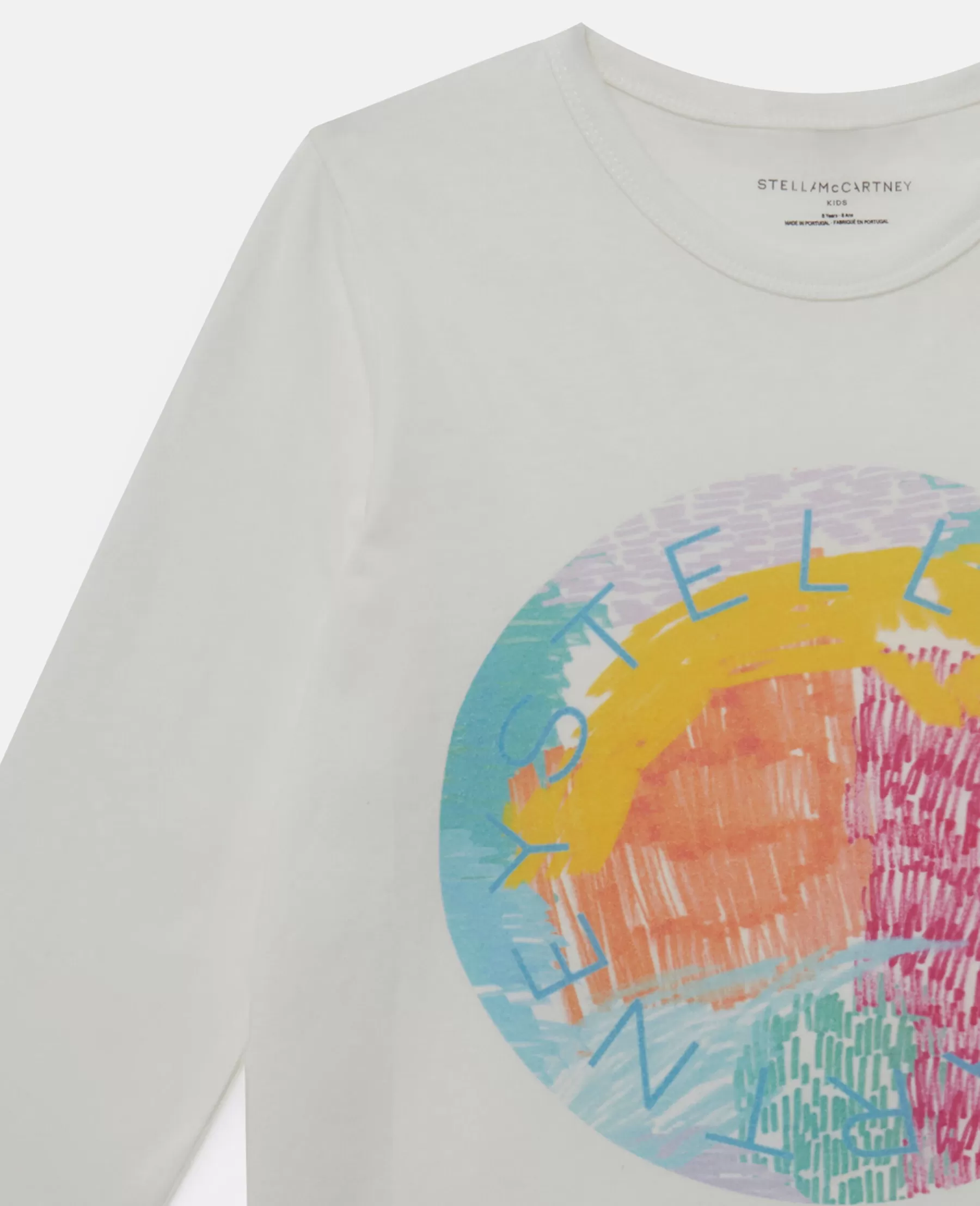 Stella McCartney Logo Scribble Disc Long Sleeve T-Shirt Best Sale