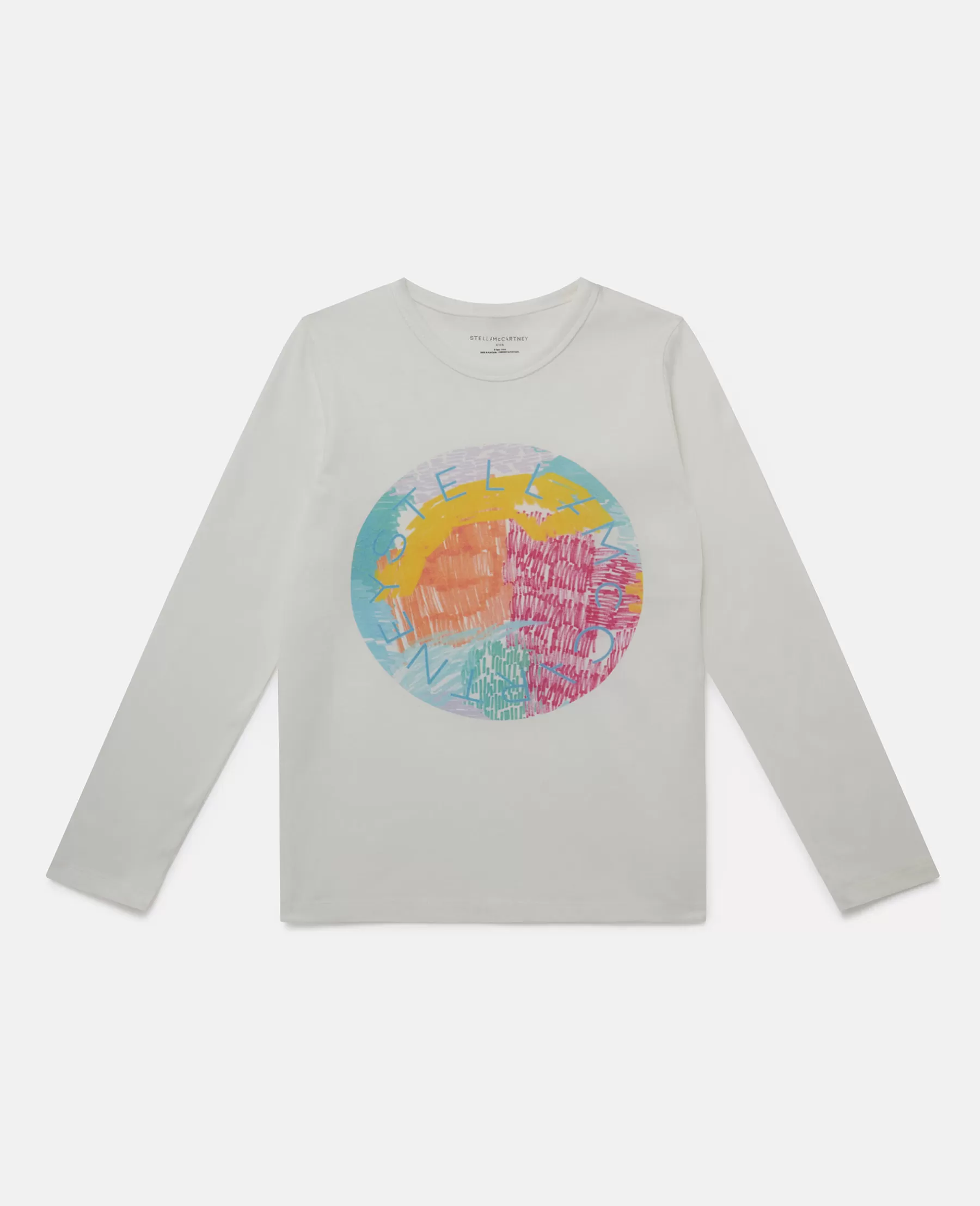 Stella McCartney Logo Scribble Disc Long Sleeve T-Shirt Best Sale