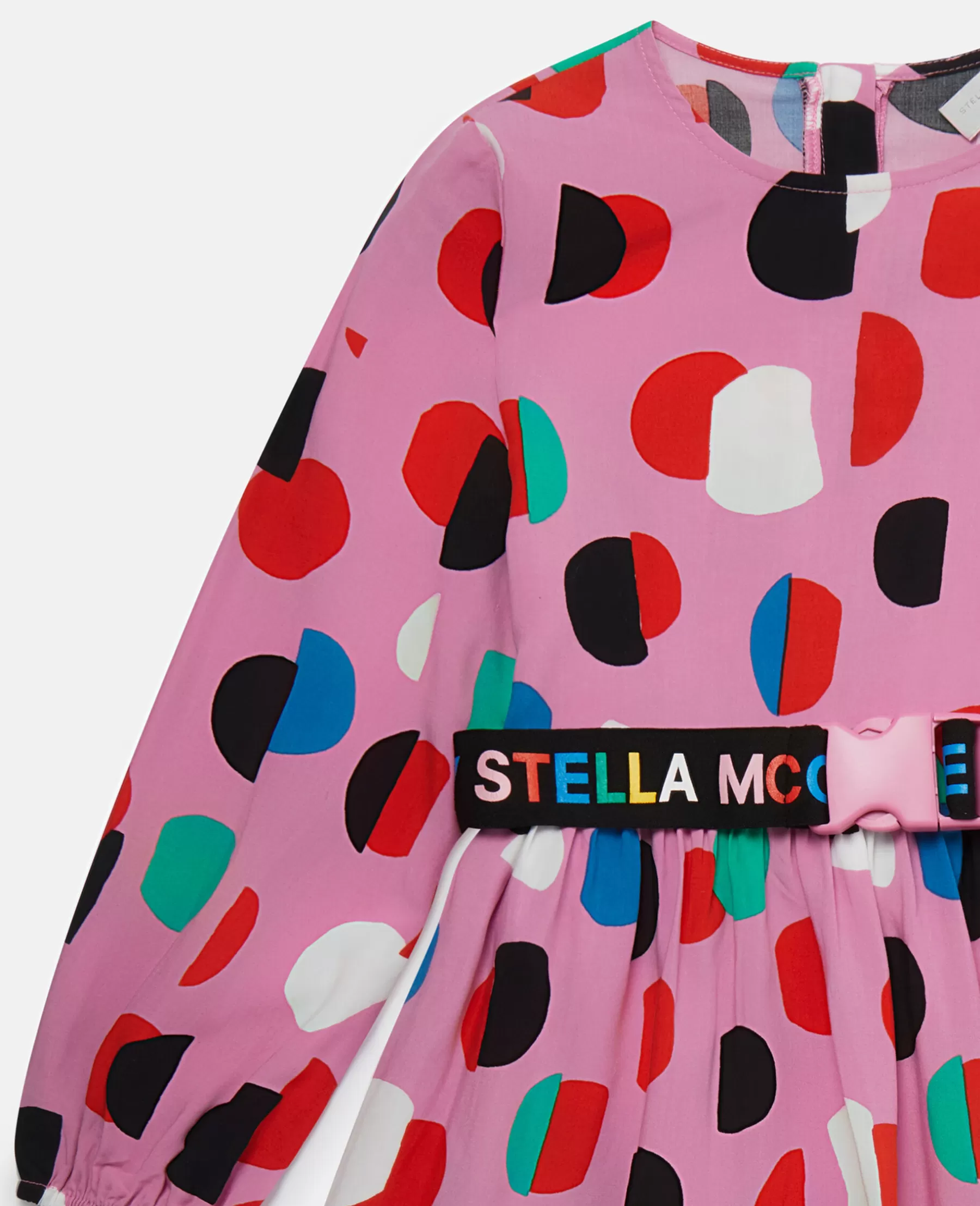 Stella McCartney Logo Tape Dot Print Dress New