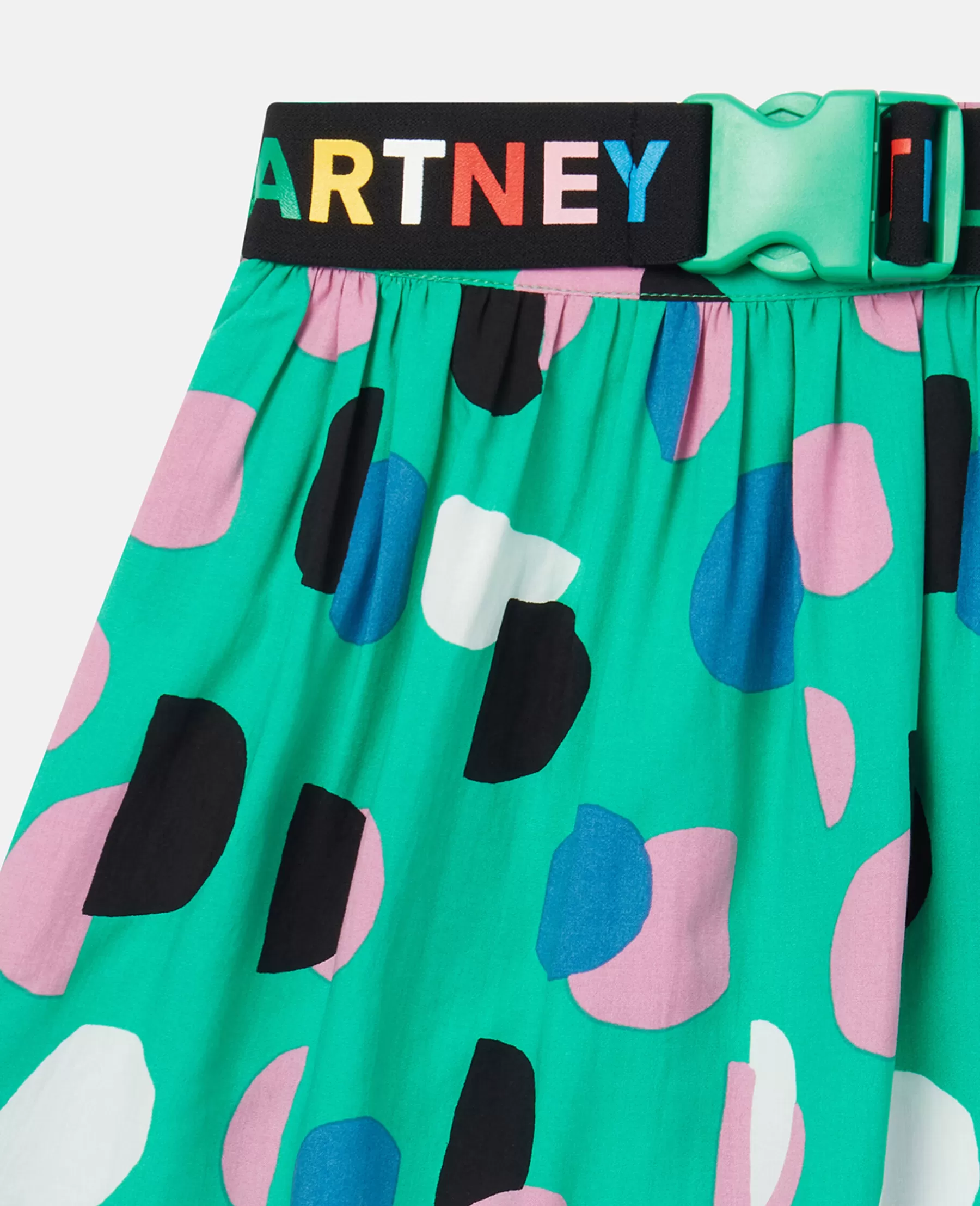 Stella McCartney Logo Tape Dot Print Skater Skirt Online