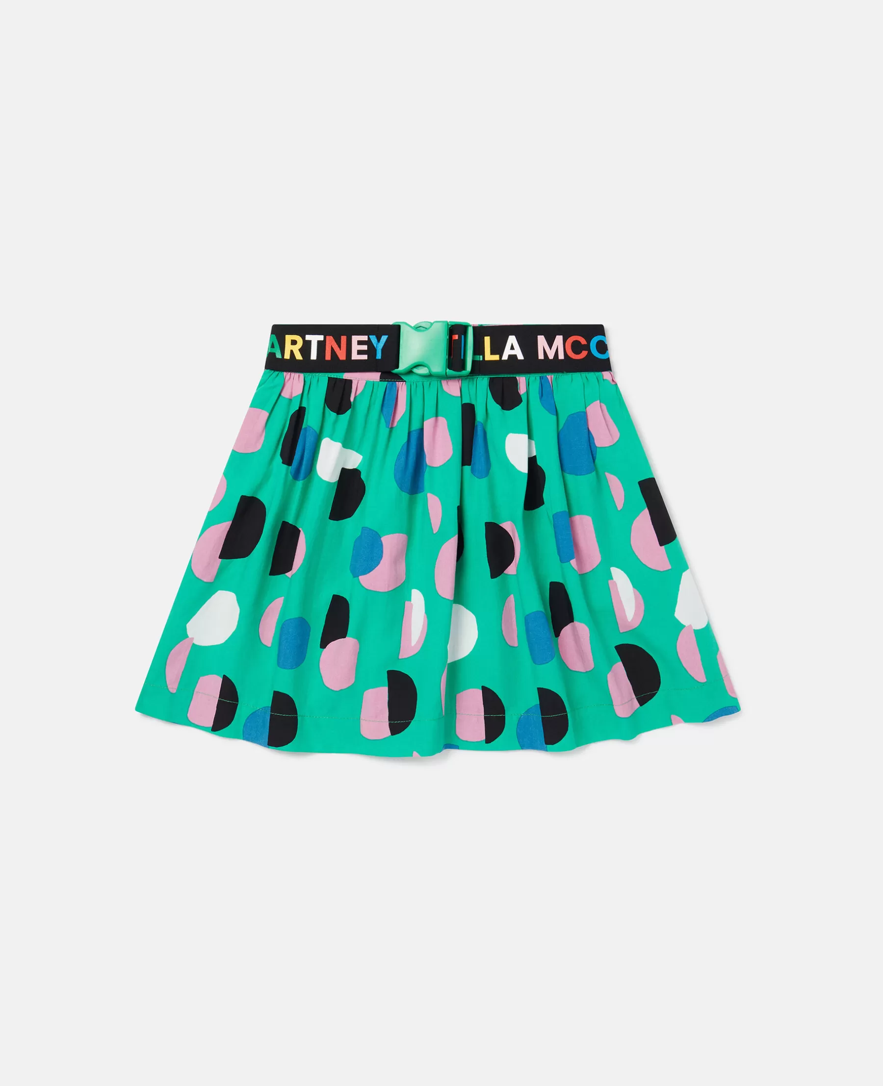 Stella McCartney Logo Tape Dot Print Skater Skirt Online