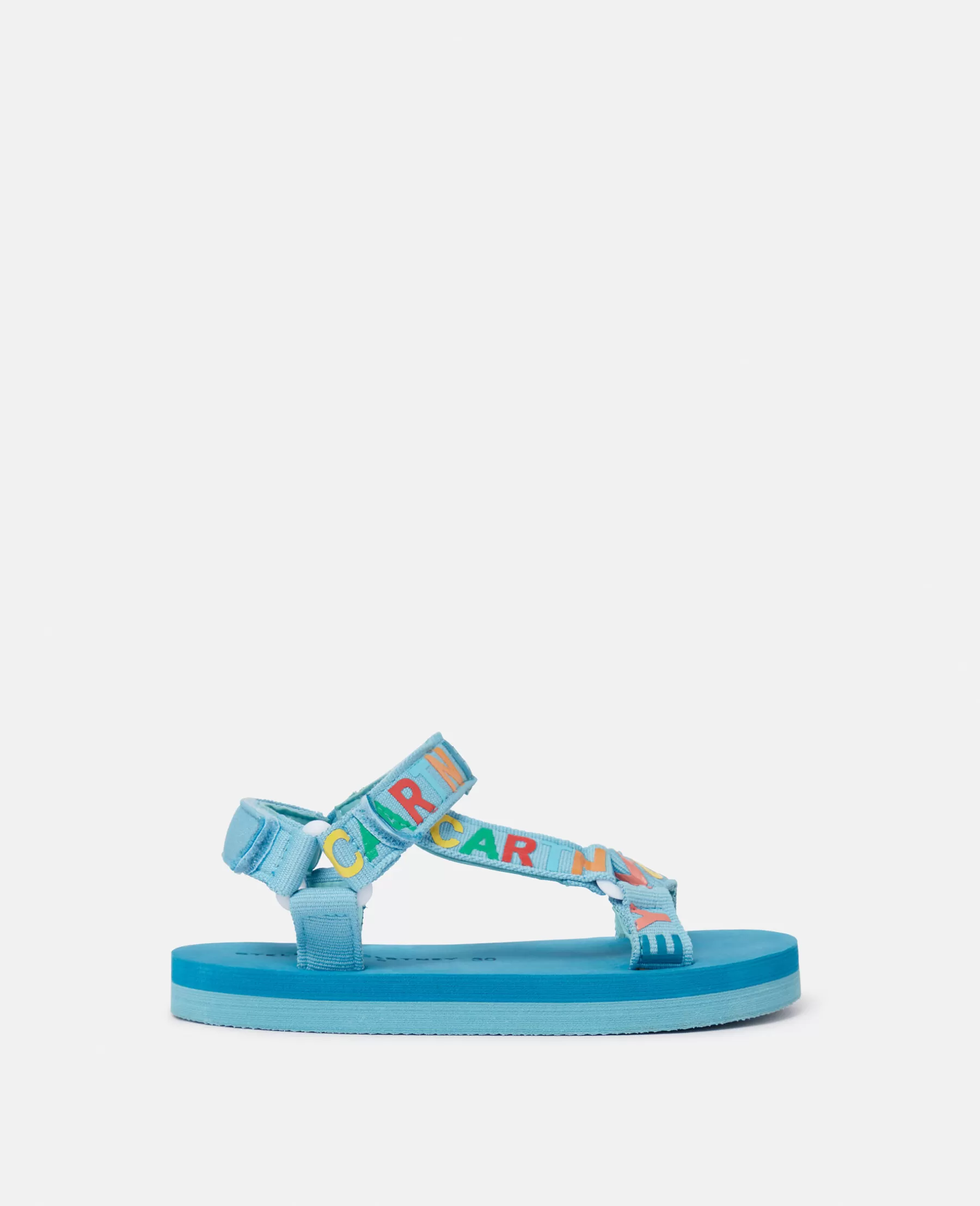 Stella McCartney Logo Tape Sandals Flash Sale