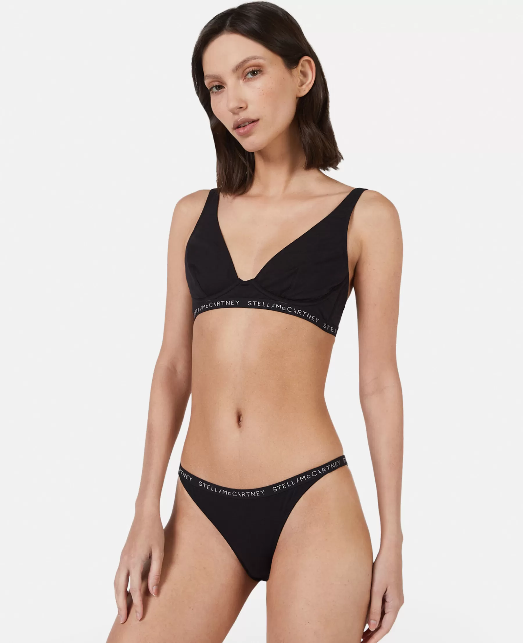 Stella McCartney Logo Tape String Bikini Briefs Store