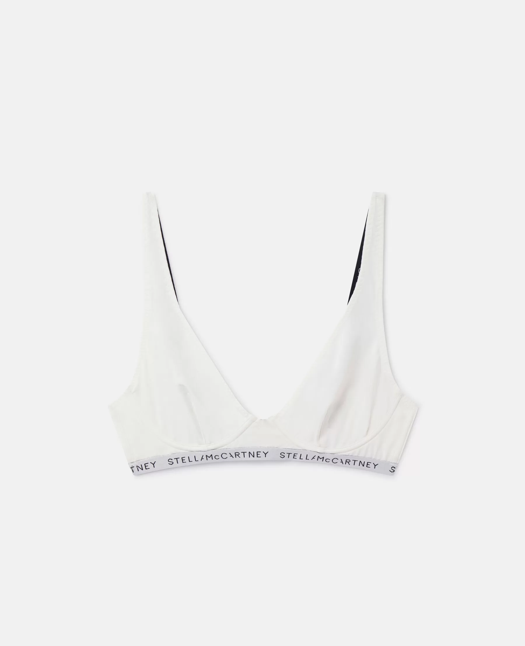 Stella McCartney Logo Tape Underwired Triangle Bra Store