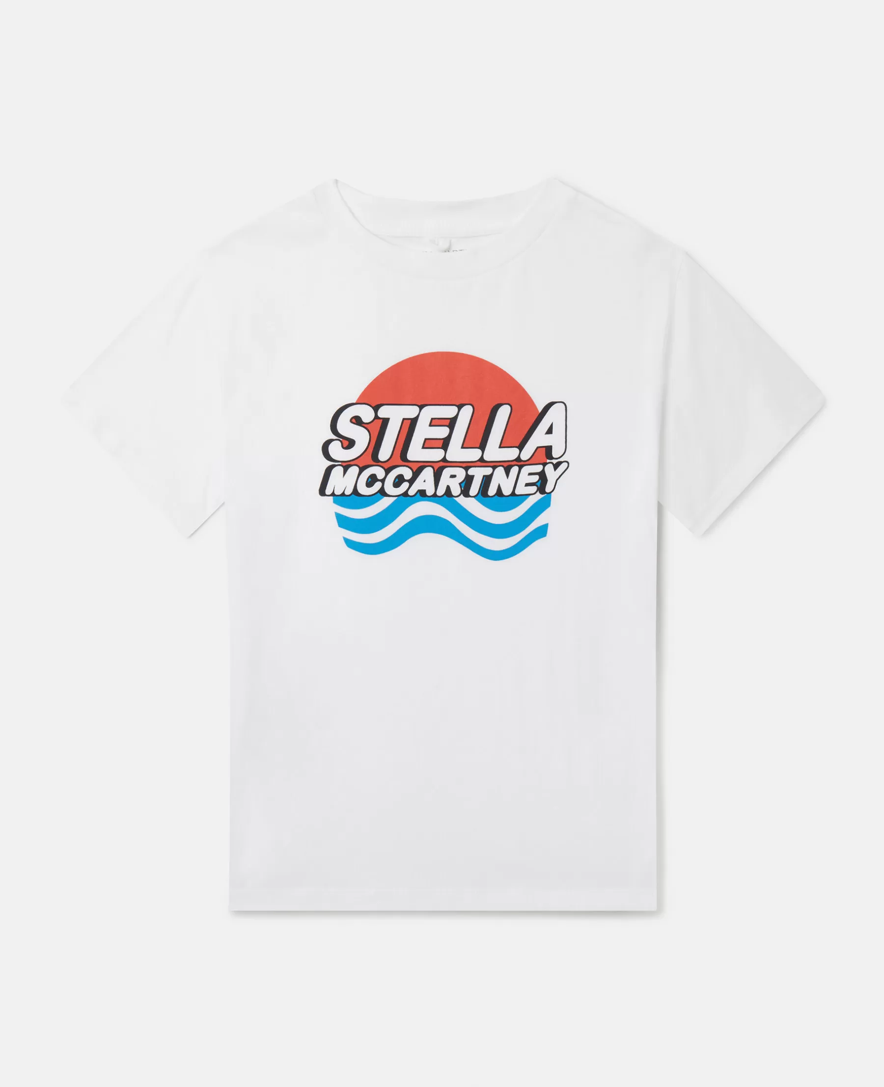 Stella McCartney Logo Waves Print T-Shirt Outlet