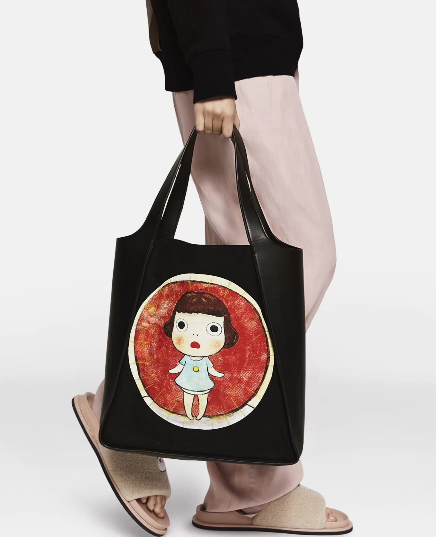 Stella McCartney Lonesome Puppy Print Cotton Canvas Tote Bag Best