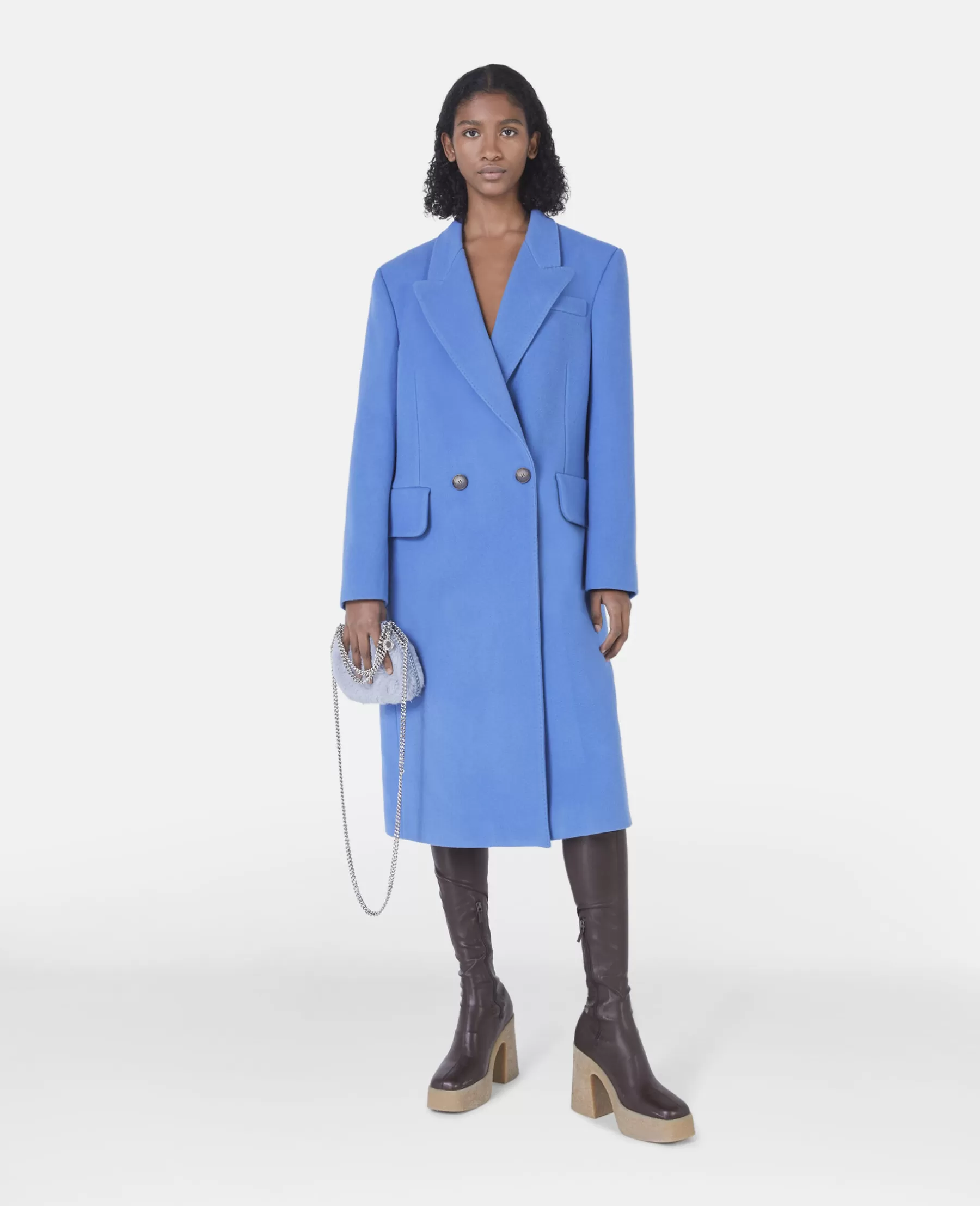 Stella McCartney Long Double-Breasted Coat Sale