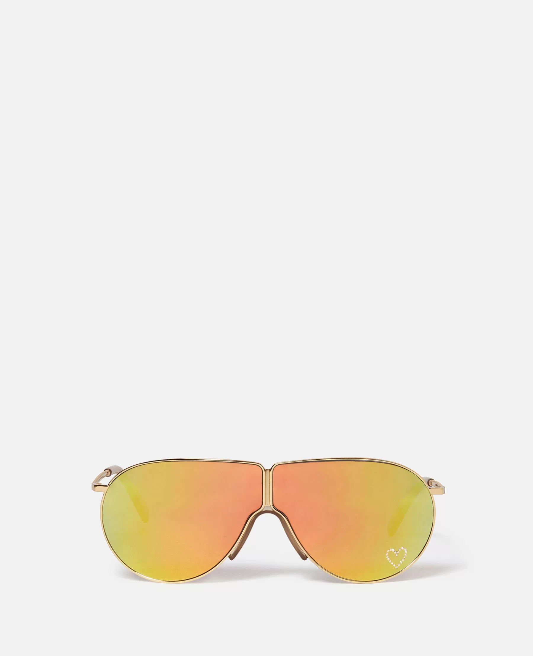 Stella McCartney Loveheart Metal Aviator Sunglasses Sale