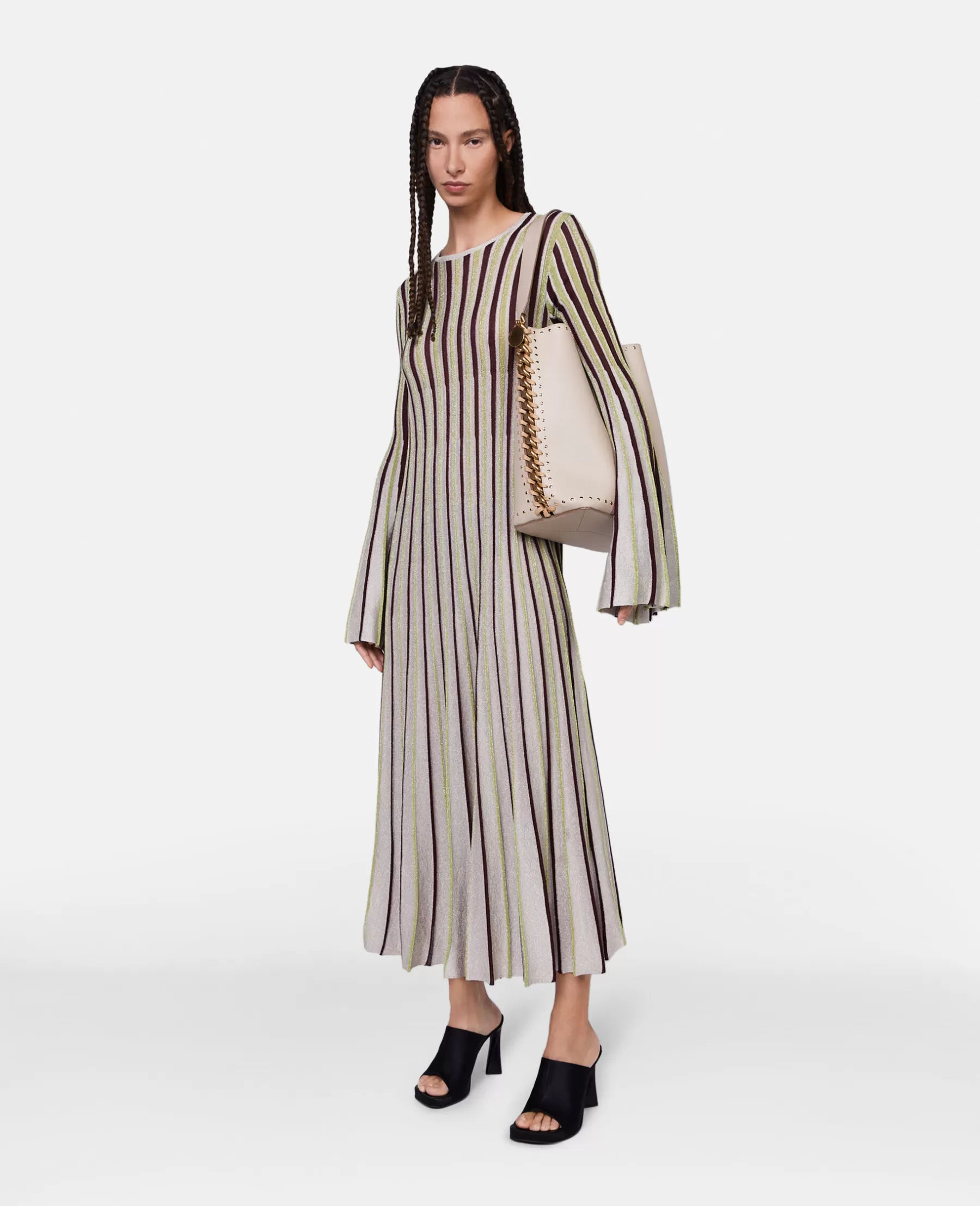 Stella McCartney Lurex Rib Knit Midi Dress Best