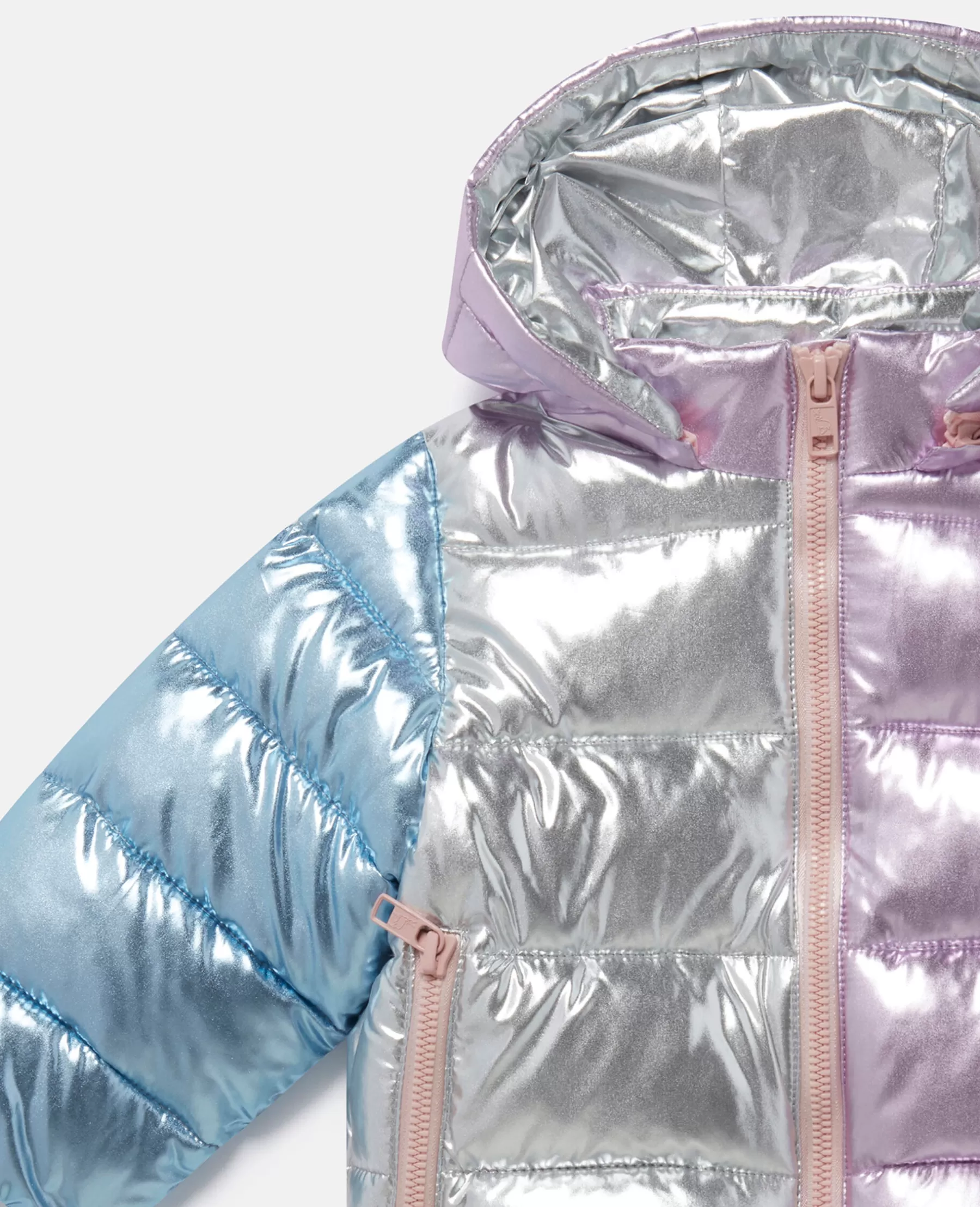 Stella McCartney Metallic Puffer Coat Best Sale