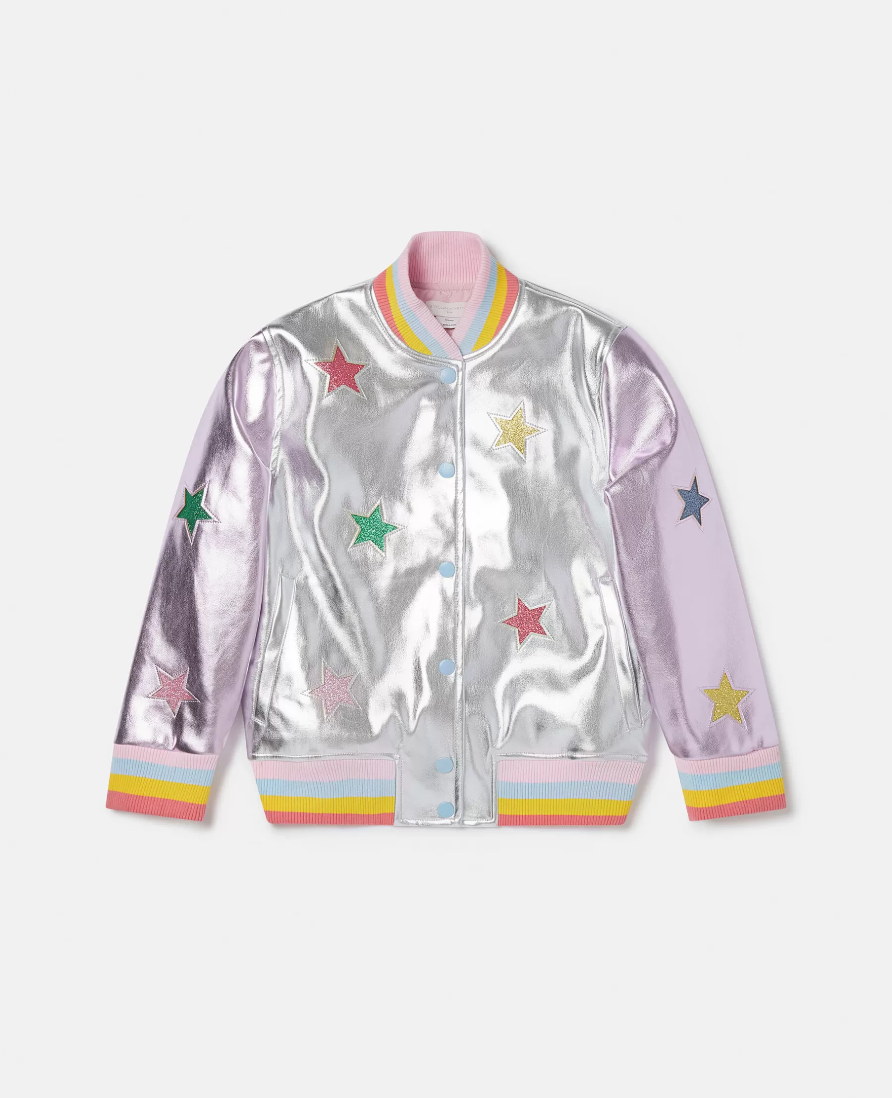 Stella McCartney Metallic Star Applique Bomber Jacket Cheap