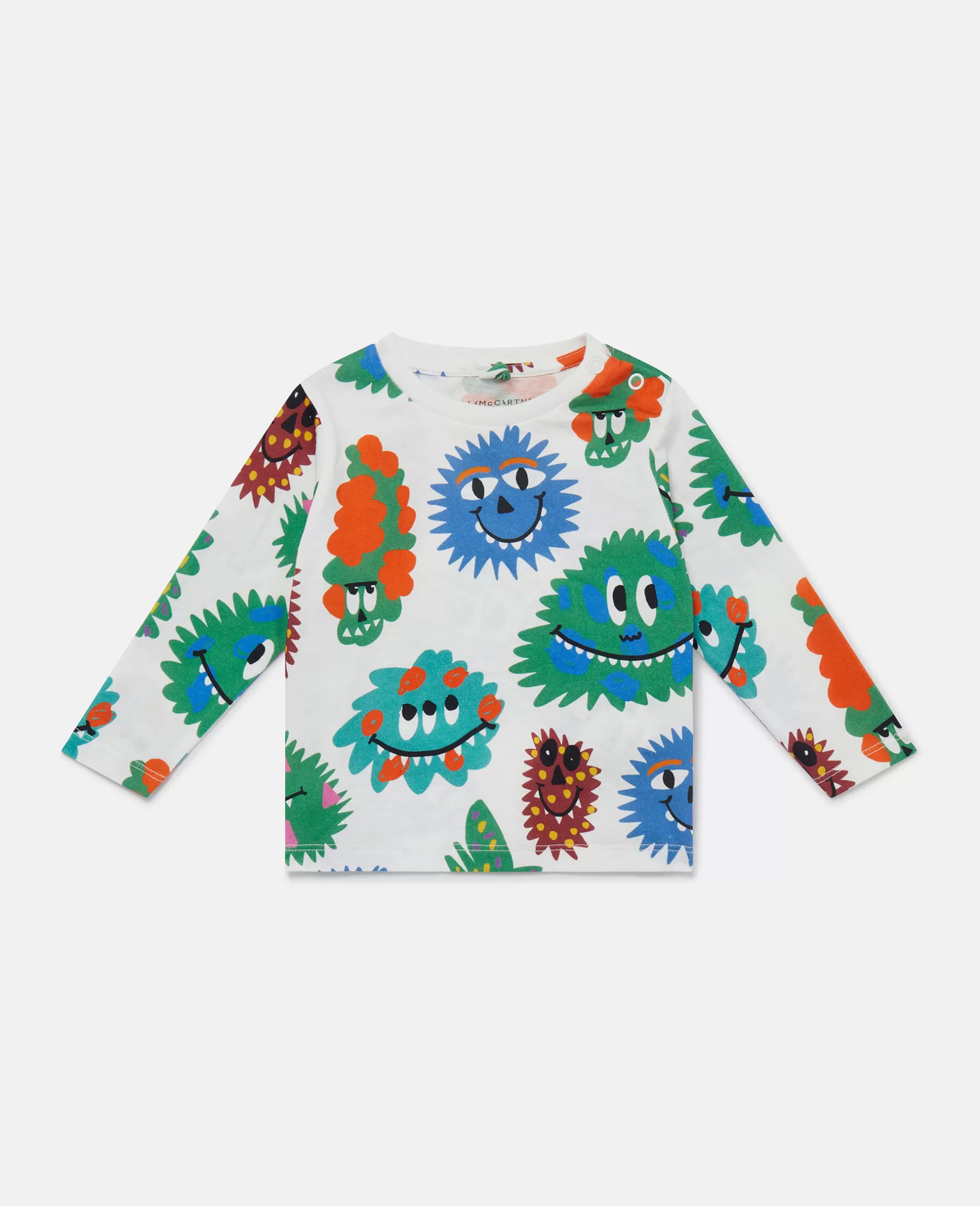 Stella McCartney Monster Print Long Sleeve T-Shirt Outlet