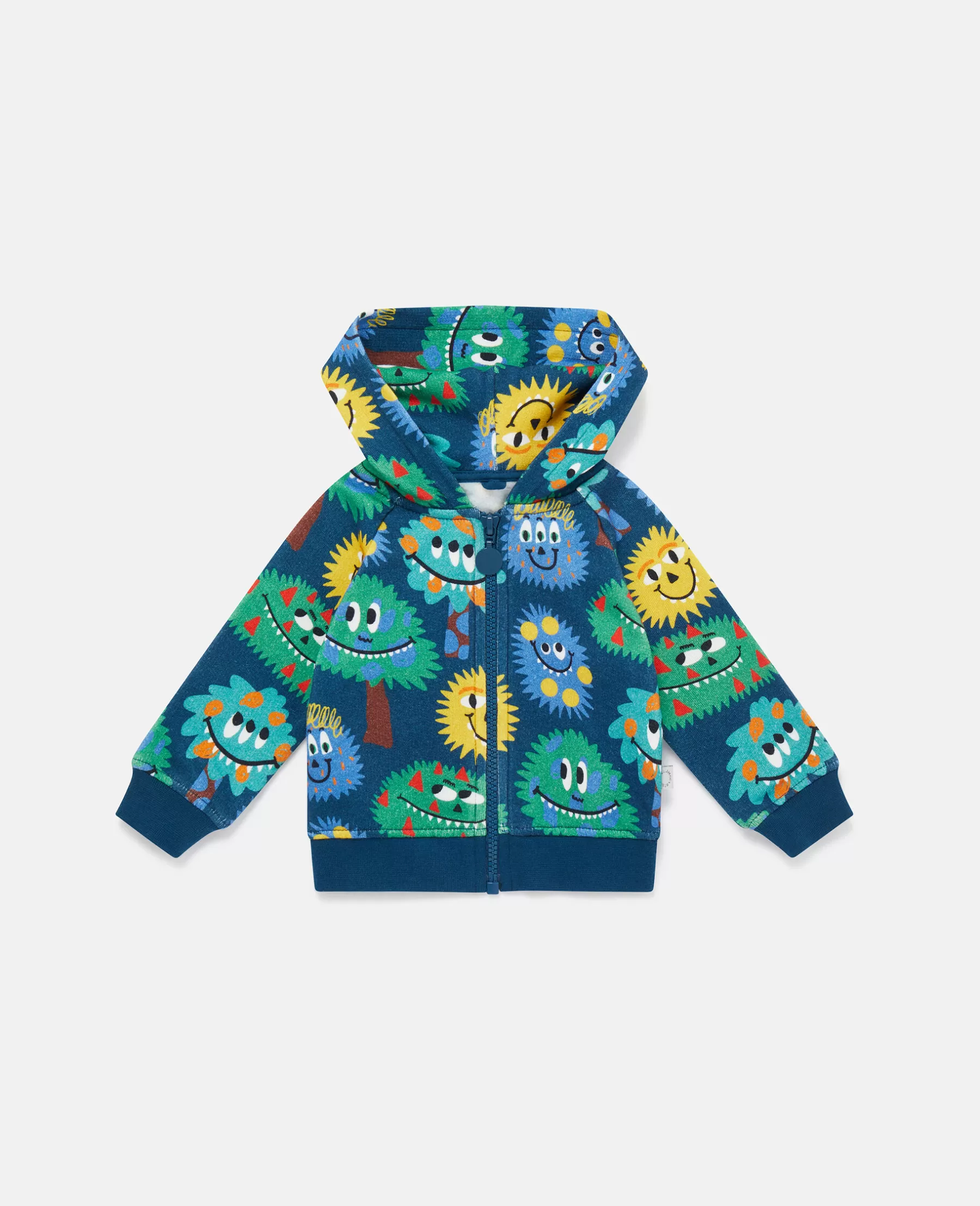 Stella McCartney Monster Print Zip Hoodie Fashion