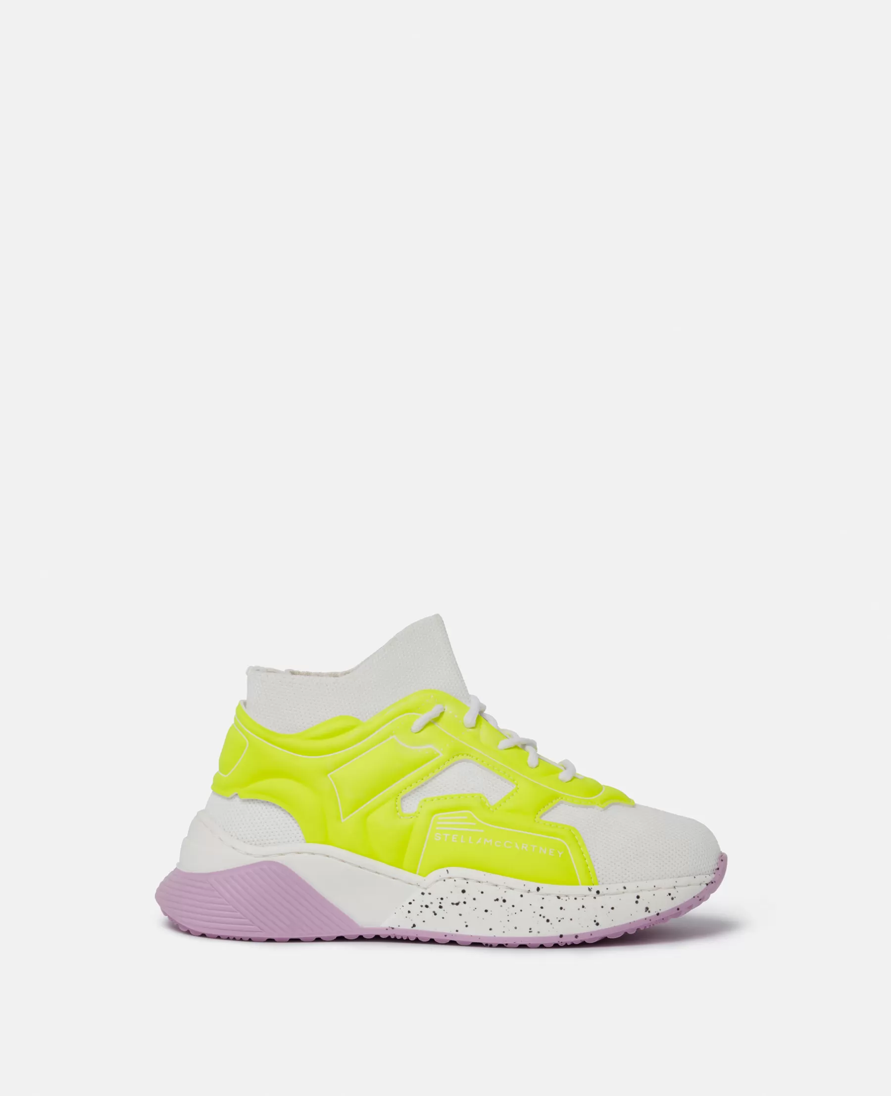 Stella McCartney Neon Cage Lace-Up Sock Trainers New