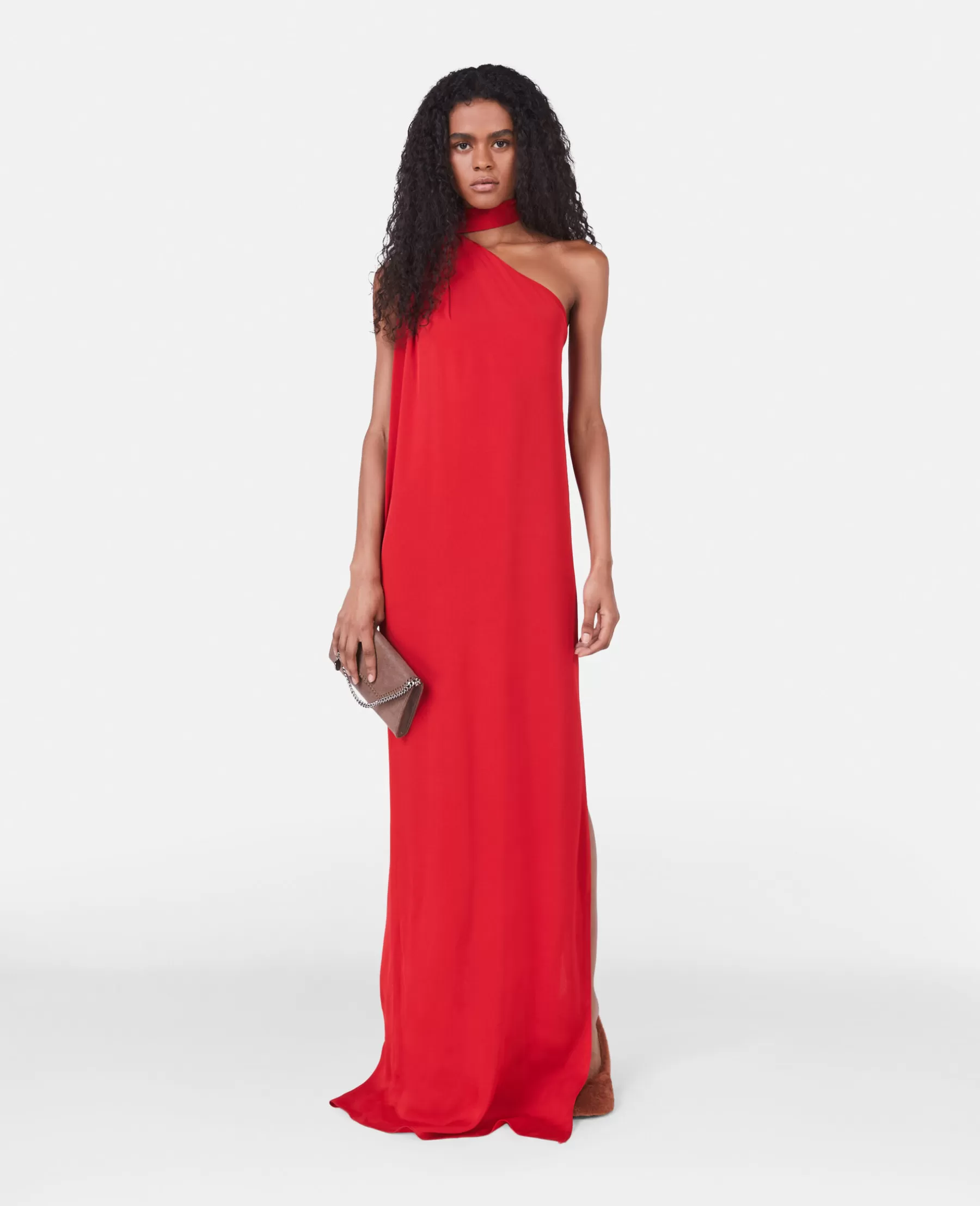 Stella McCartney One-Shoulder Scarf Maxi Dress Cheap