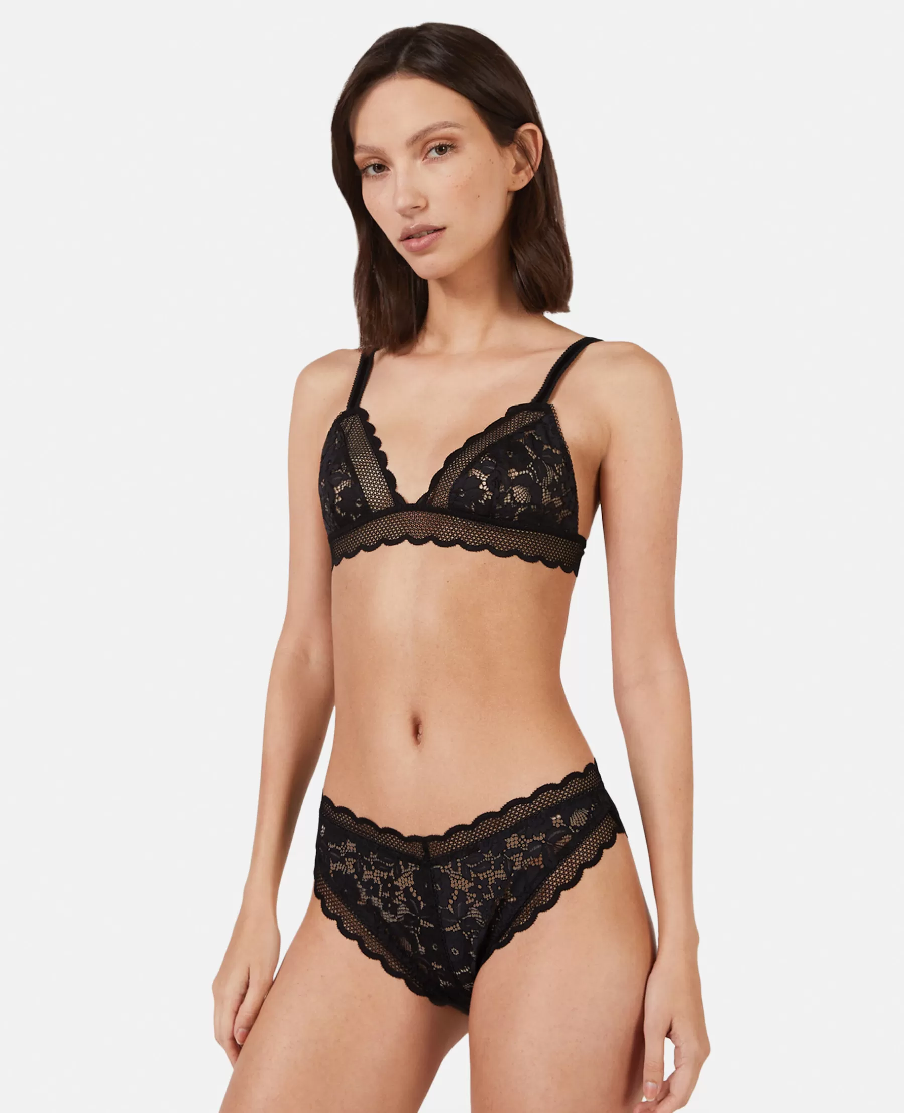 Stella McCartney Patchwork Lace Soft Cup Bra Discount