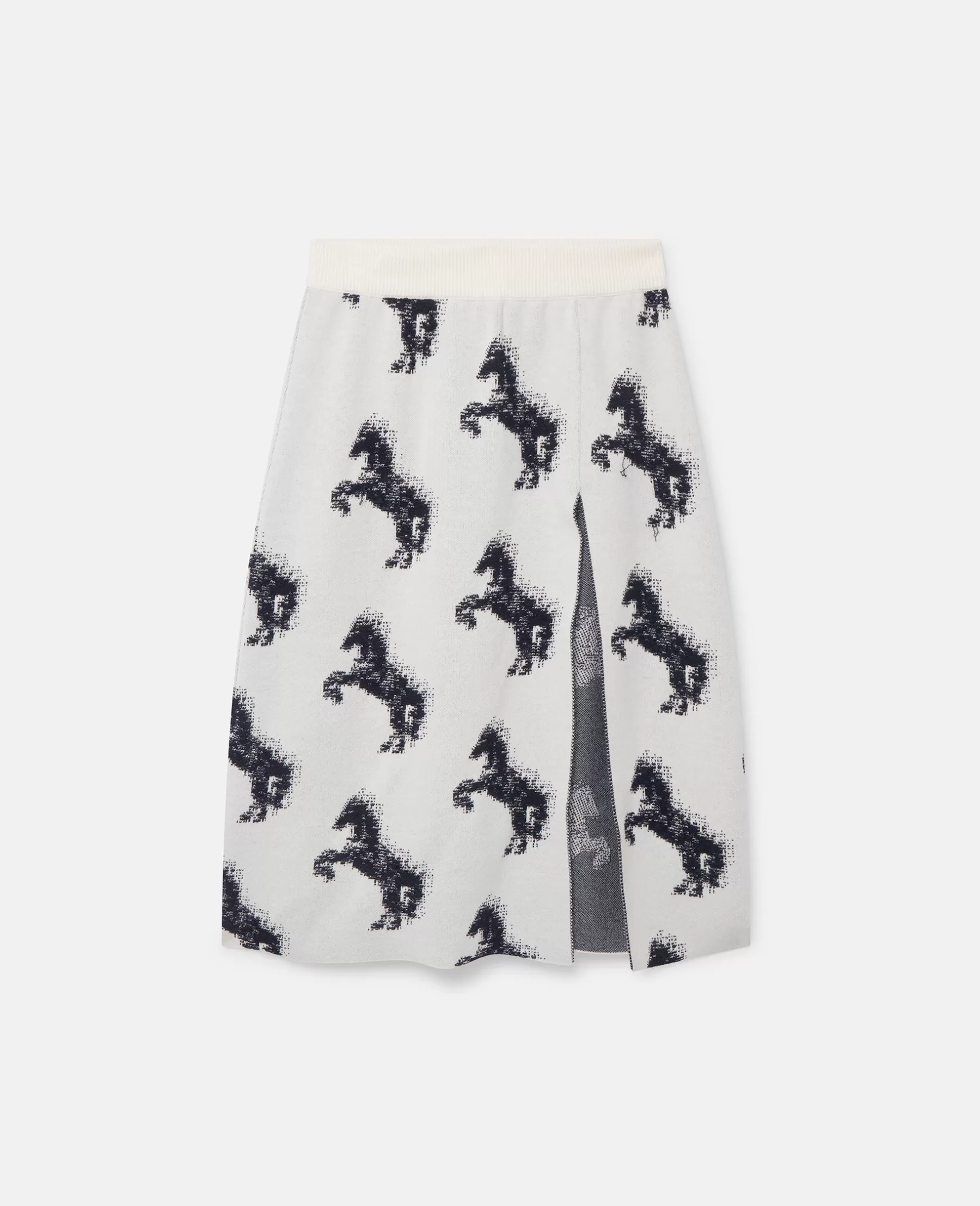 Stella McCartney Pixel Horse Jacquard Skirt Discount