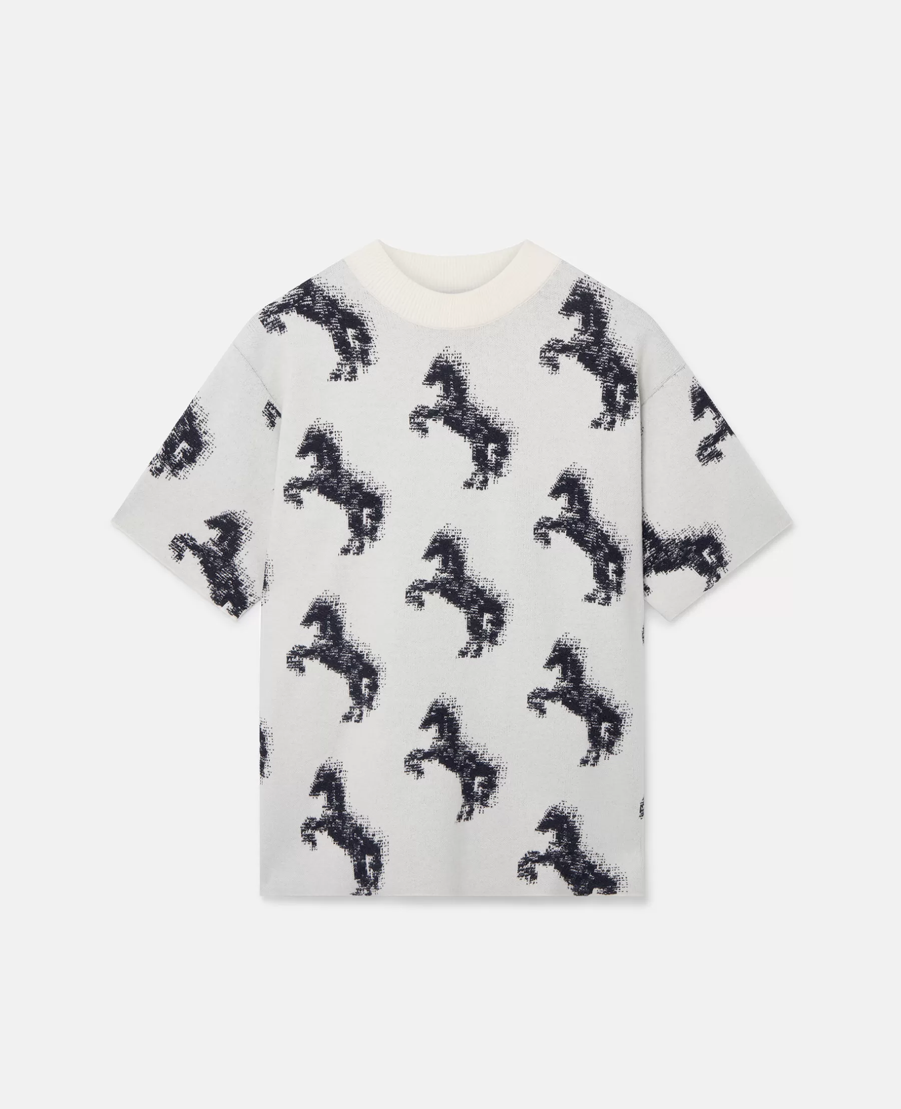 Stella McCartney Pixel Horse Jacquard T-Shirt Outlet