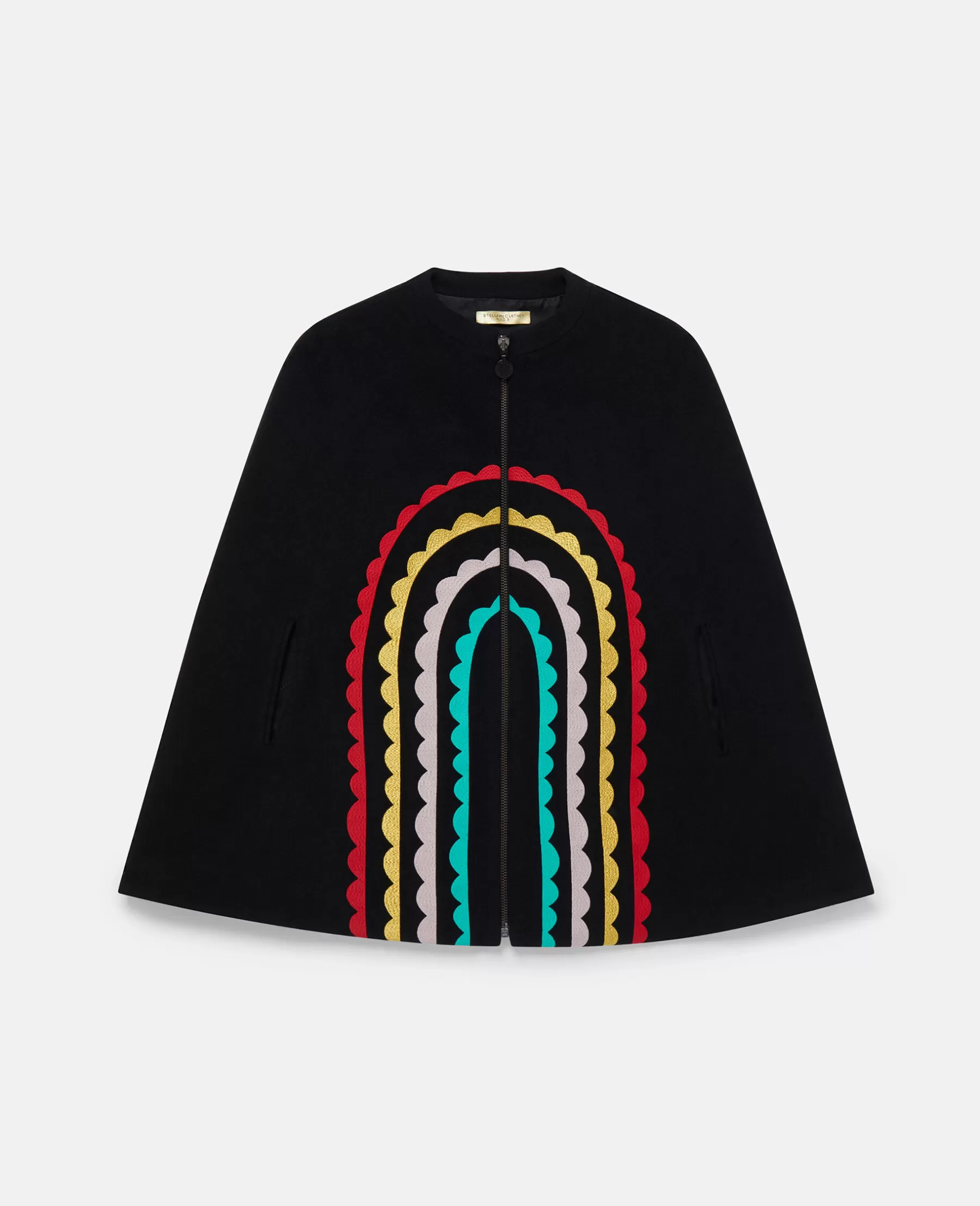 Stella McCartney Rainbow Arch Cape Coat Hot