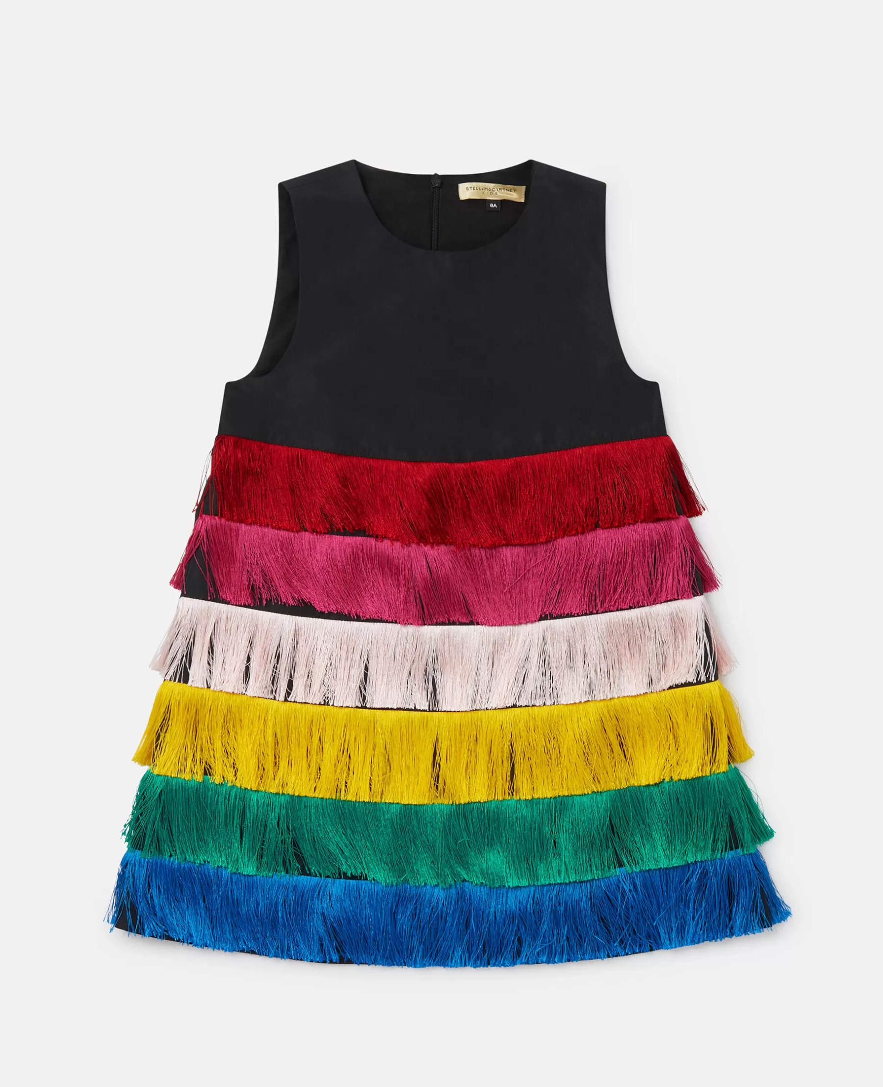 Stella McCartney Rainbow Fringed Sleeveless Dress Discount