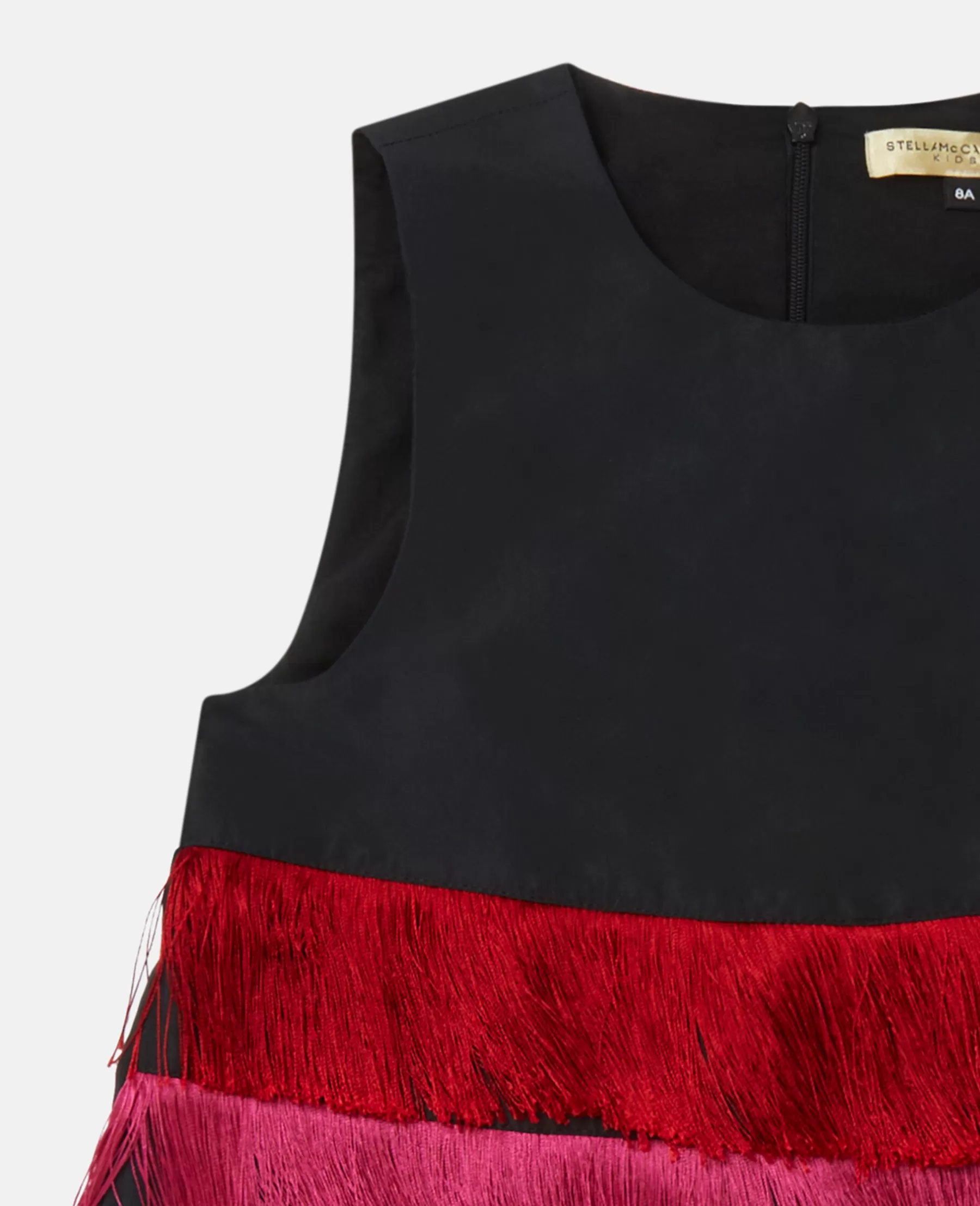 Stella McCartney Rainbow Fringed Sleeveless Dress Discount