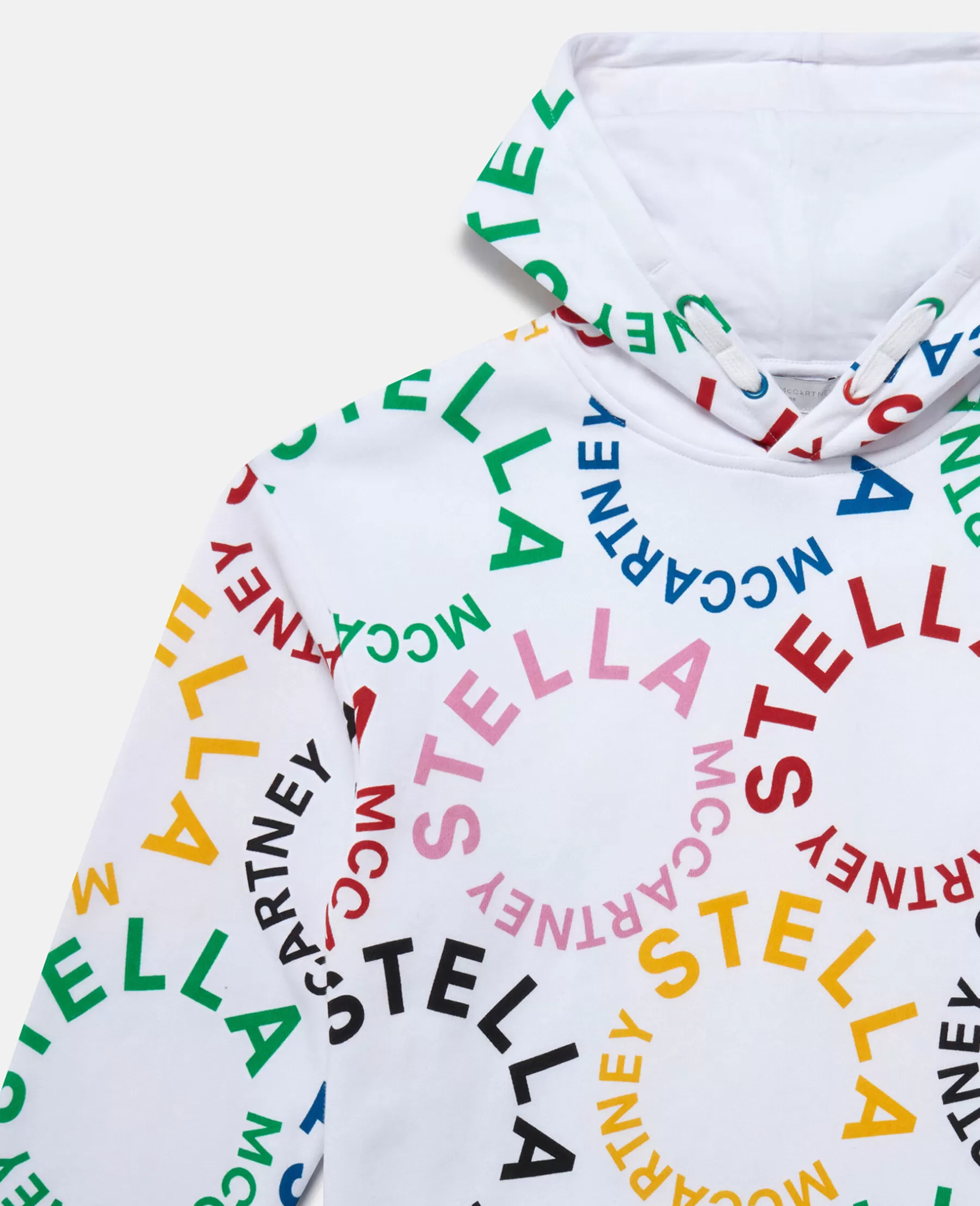 Stella McCartney Rainbow Logo Hoodie Fashion