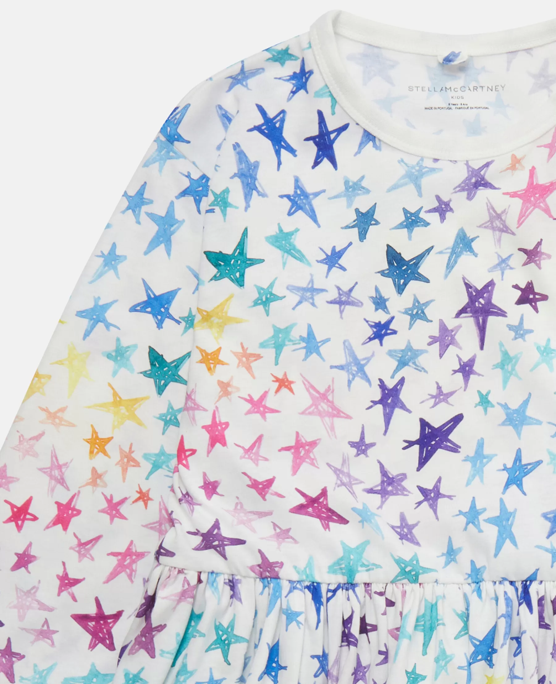 Stella McCartney Rainbow Star Doodle Skater Dress Outlet