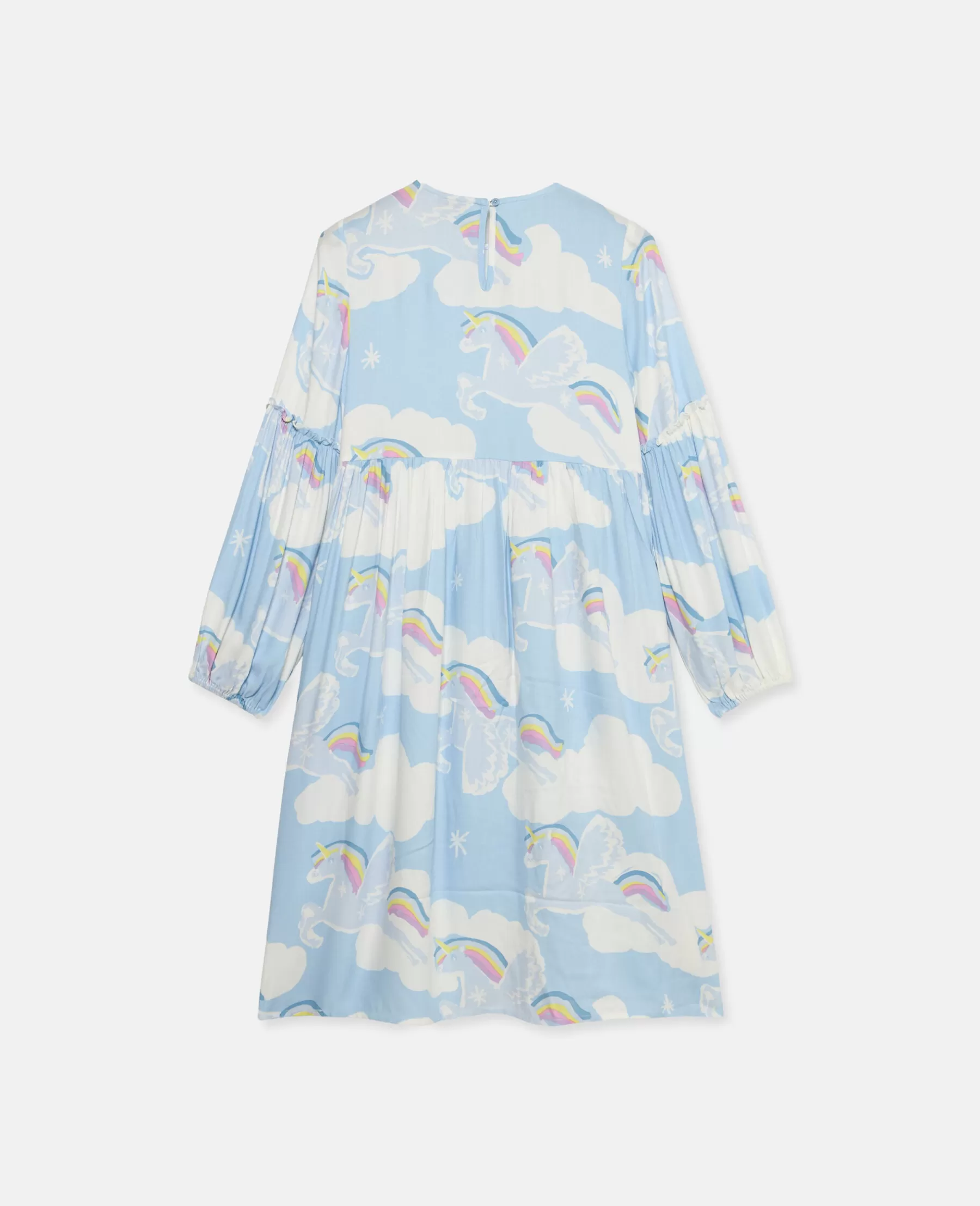 Stella McCartney Rainbow Unicorn Cloud Print Skater Dress Best