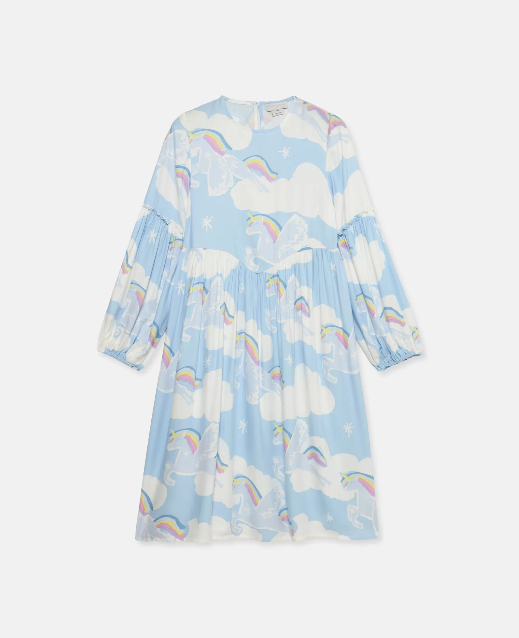 Stella McCartney Rainbow Unicorn Cloud Print Skater Dress Best