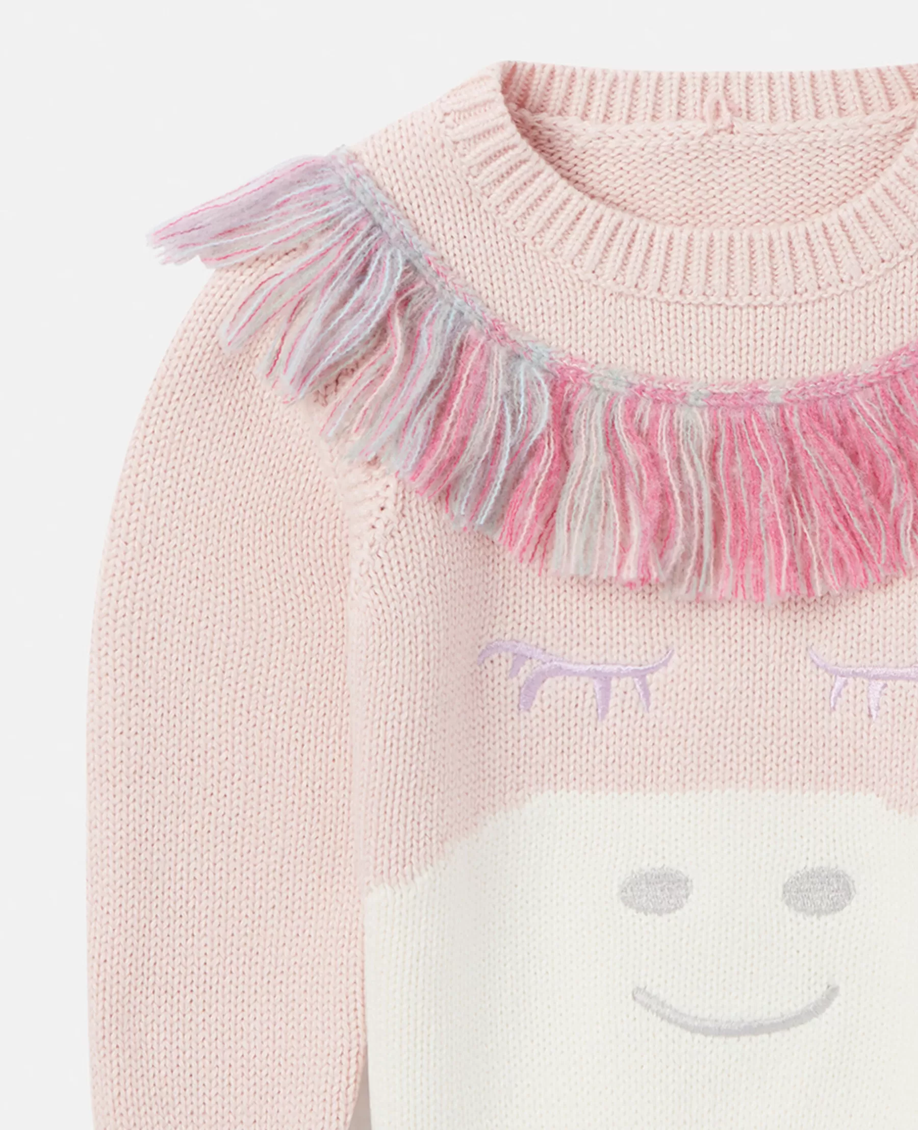 Stella McCartney Rainbow Unicorn Fringed Jumper Flash Sale