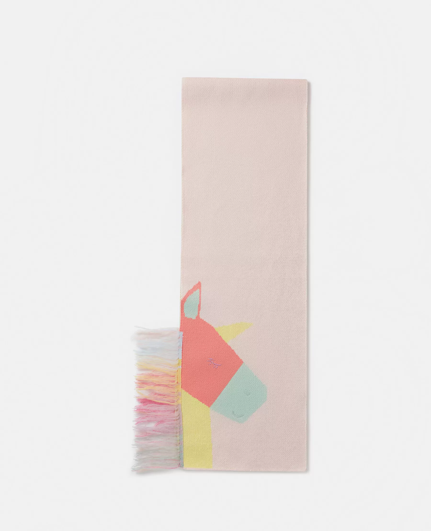 Stella McCartney Rainbow Unicorn Fringed Scarf Best Sale