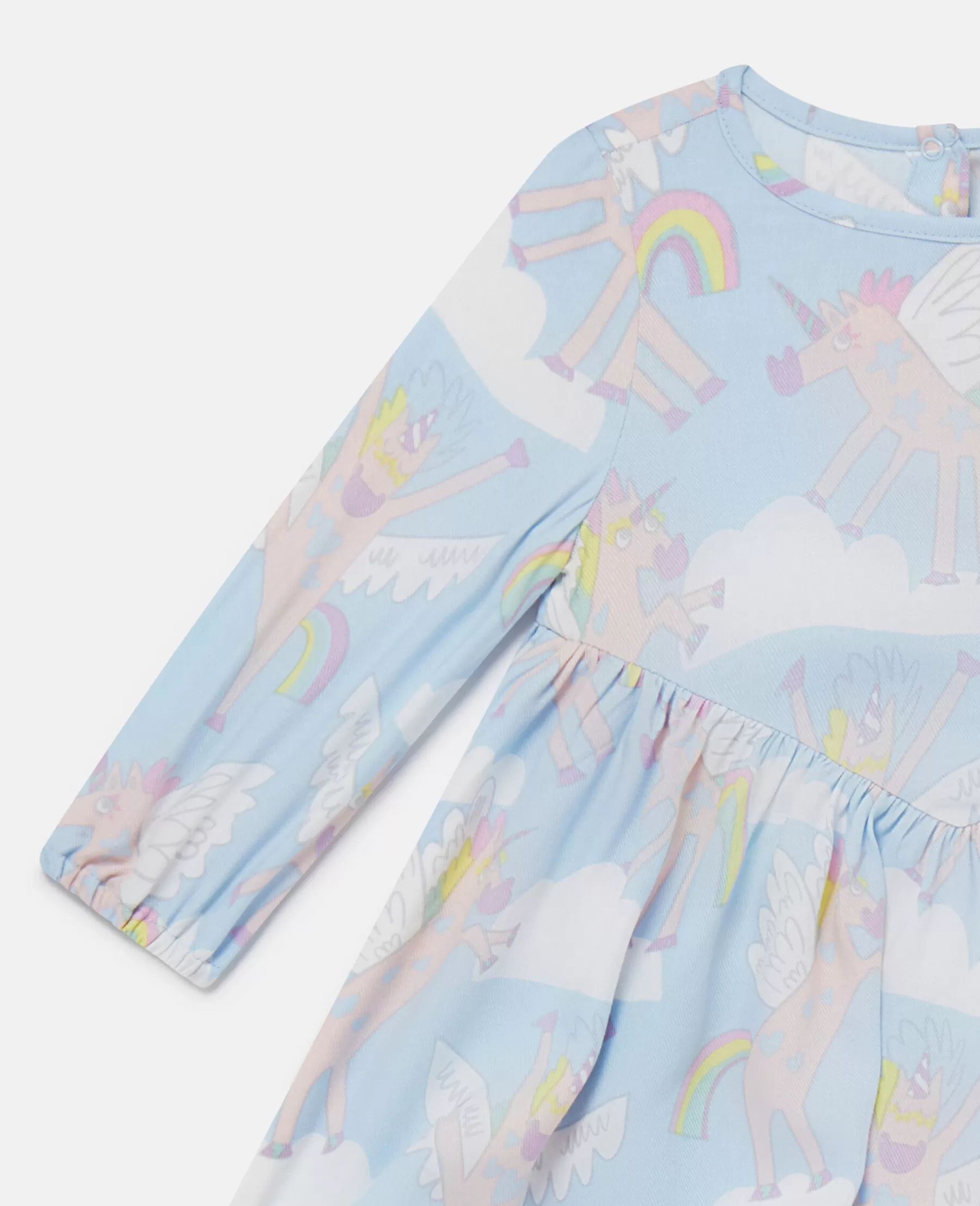 Stella McCartney Rainbow Unicorn Print Dress And Bloomers Set Store