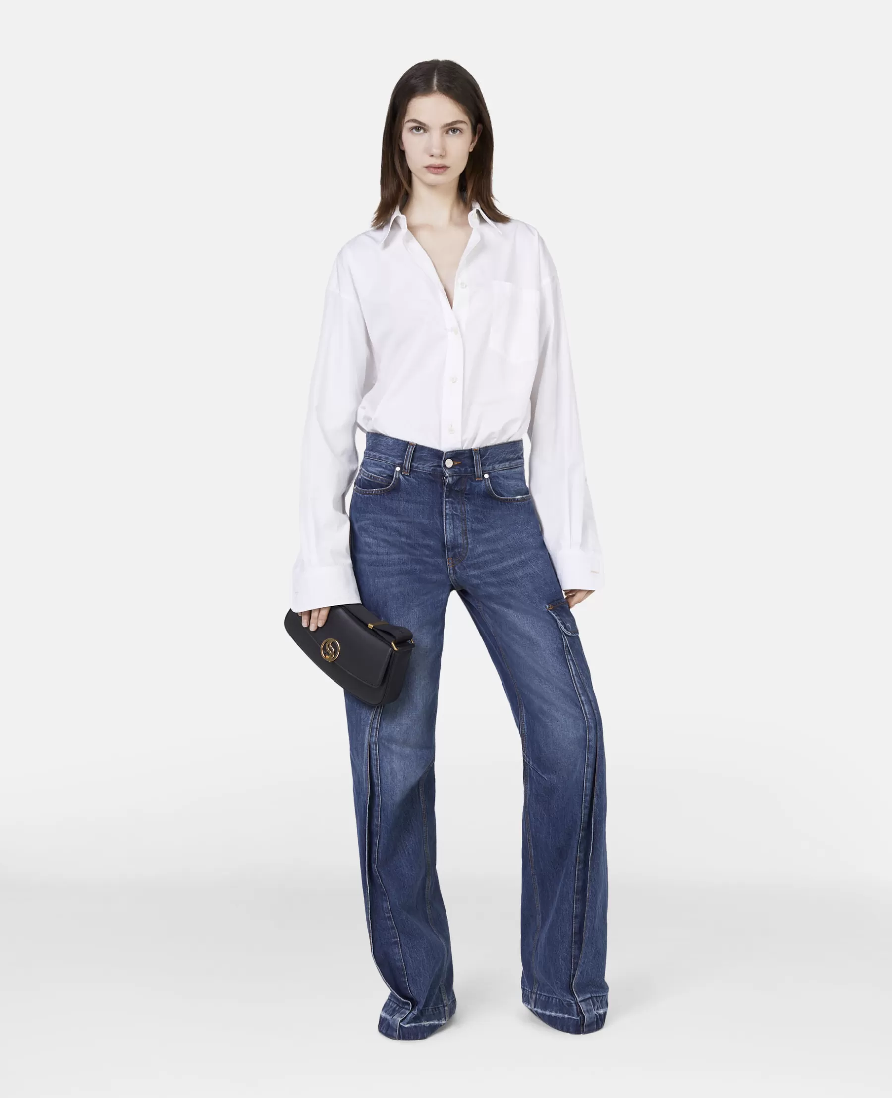 Stella McCartney Regenerative Cotton Boyfriend Shirt New