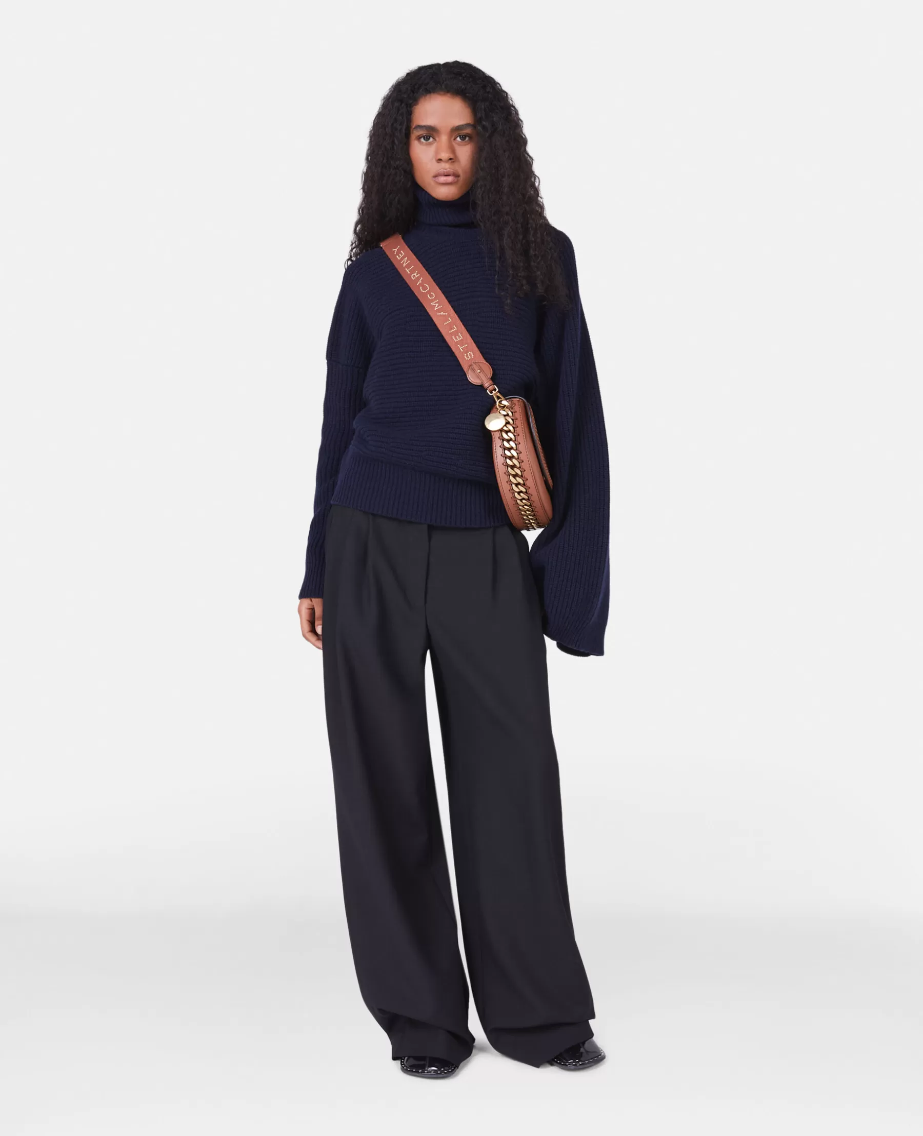 Stella McCartney Rib-Knit Regenerated Cashmere Cape Jumper Best Sale