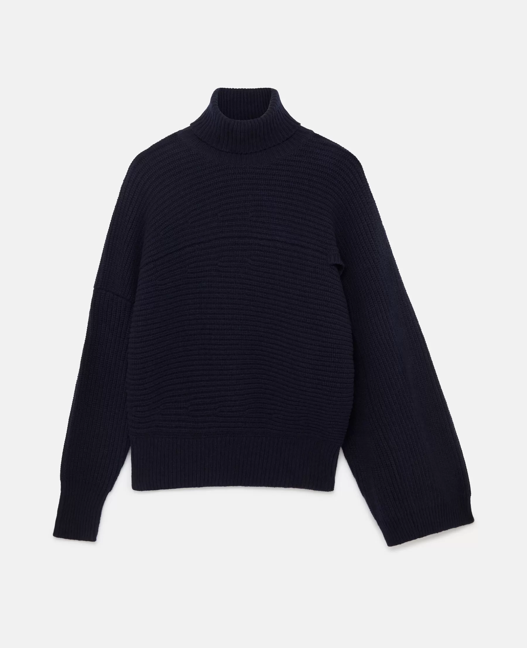 Stella McCartney Rib-Knit Regenerated Cashmere Cape Jumper Best Sale