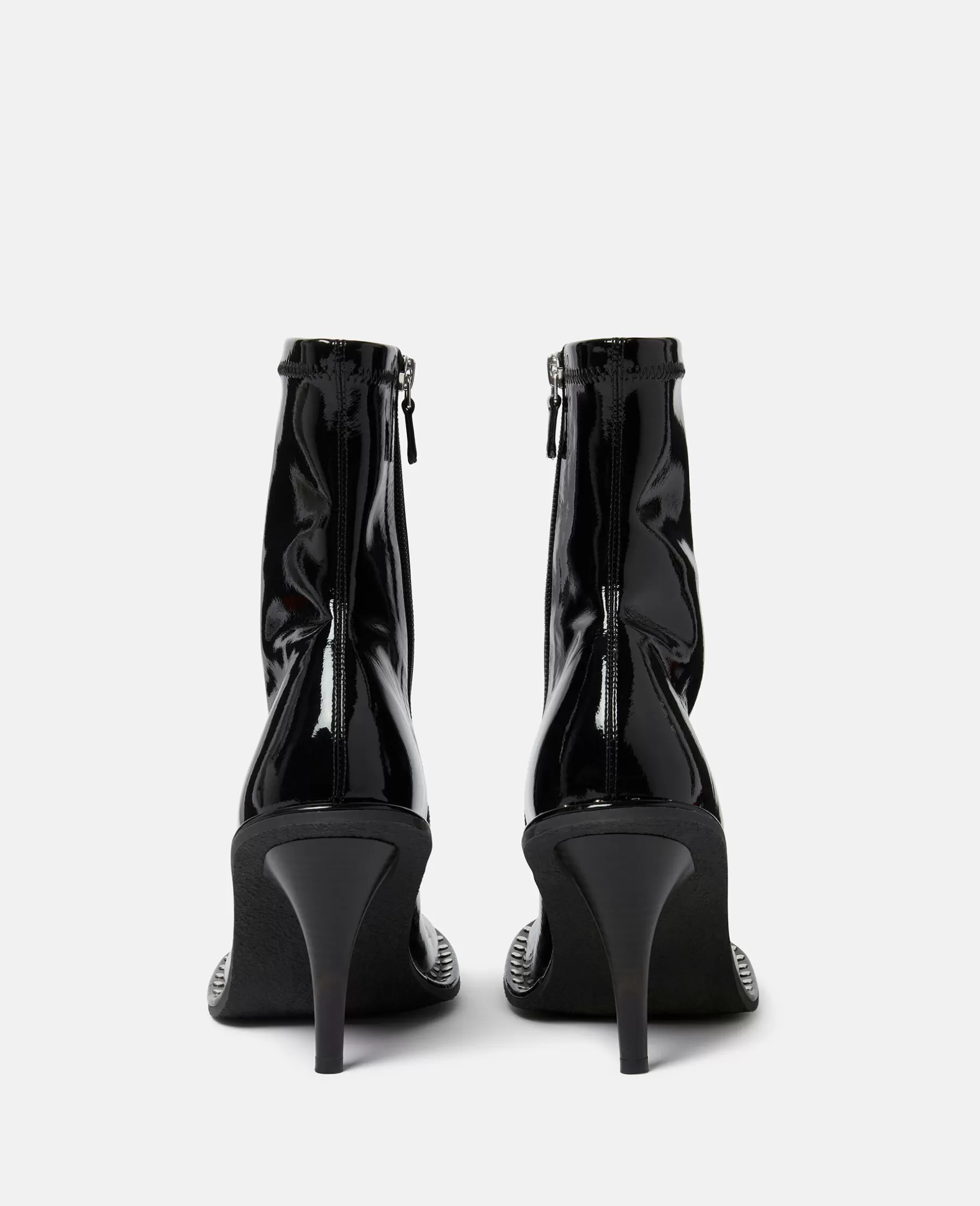 Stella McCartney Ryder Lacquered Stiletto Ankle Boots Discount