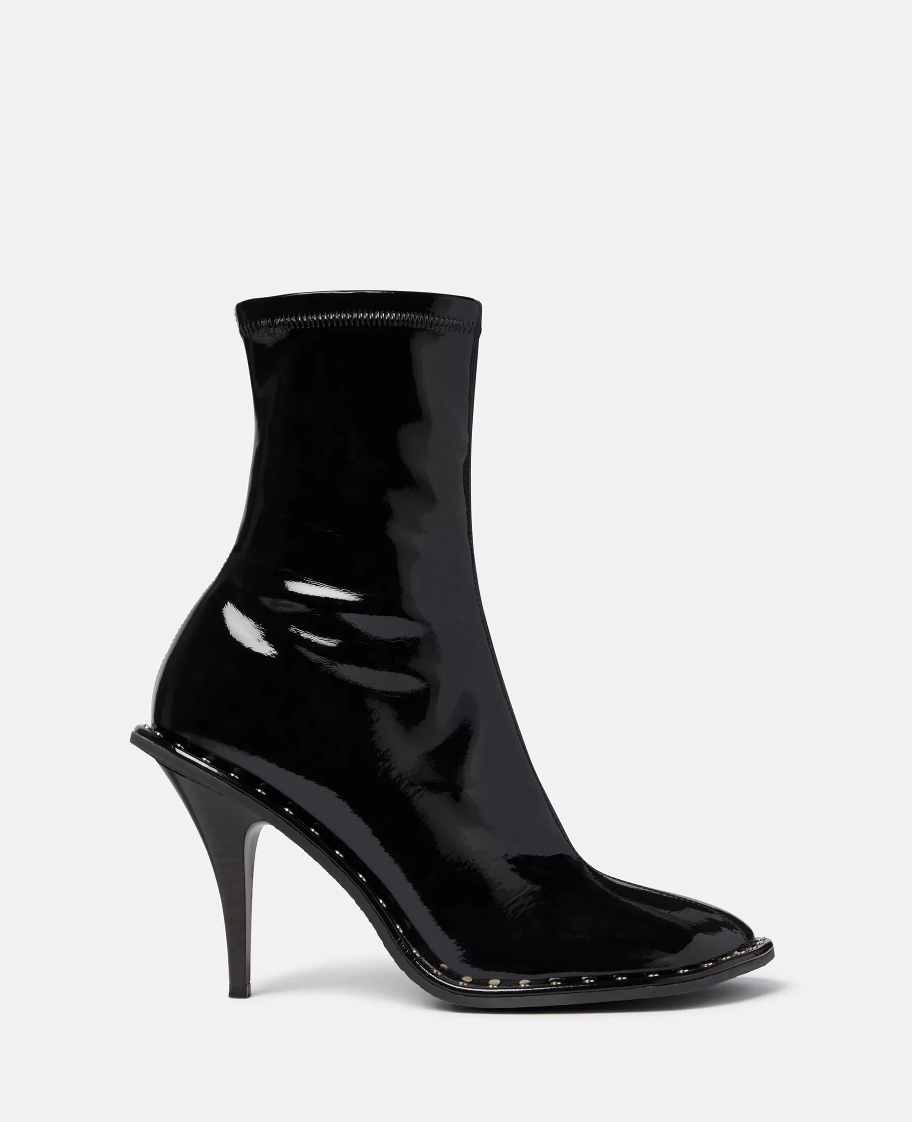 Stella McCartney Ryder Lacquered Stiletto Ankle Boots Discount