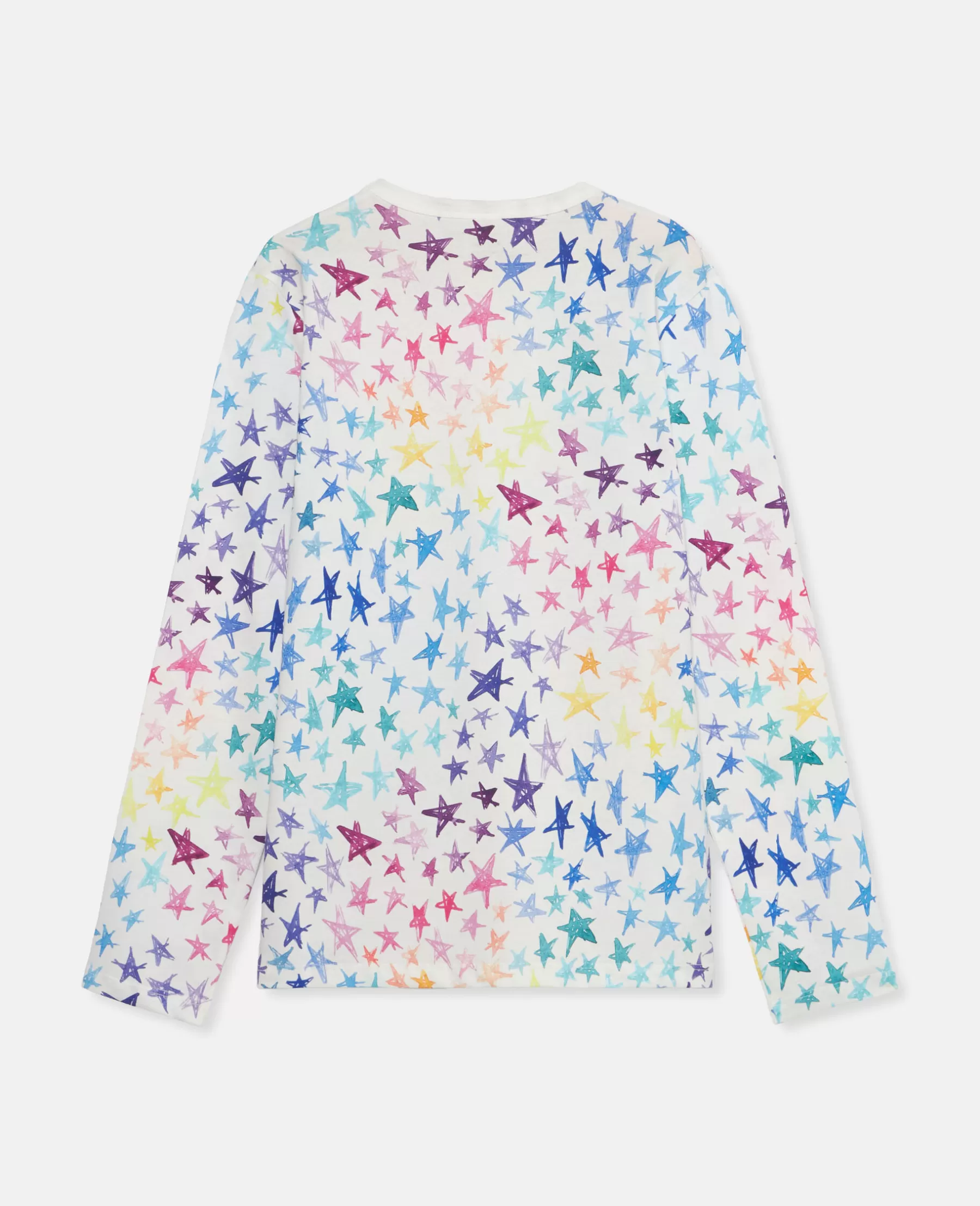 Stella McCartney Scribbled Star Print Long Sleeve T-Shirt Sale