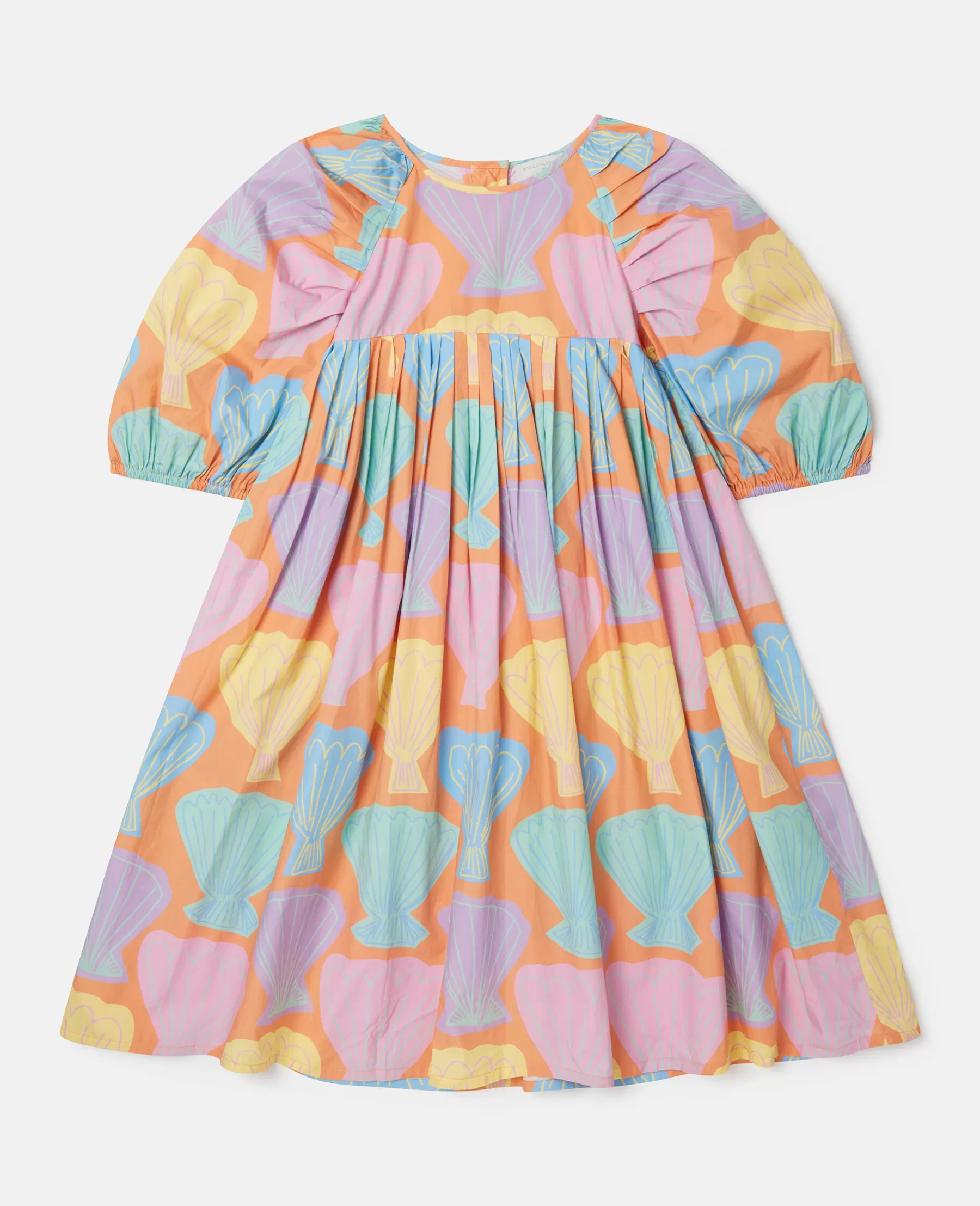 Stella McCartney Seashell Print Puff Sleeve Dress Best Sale