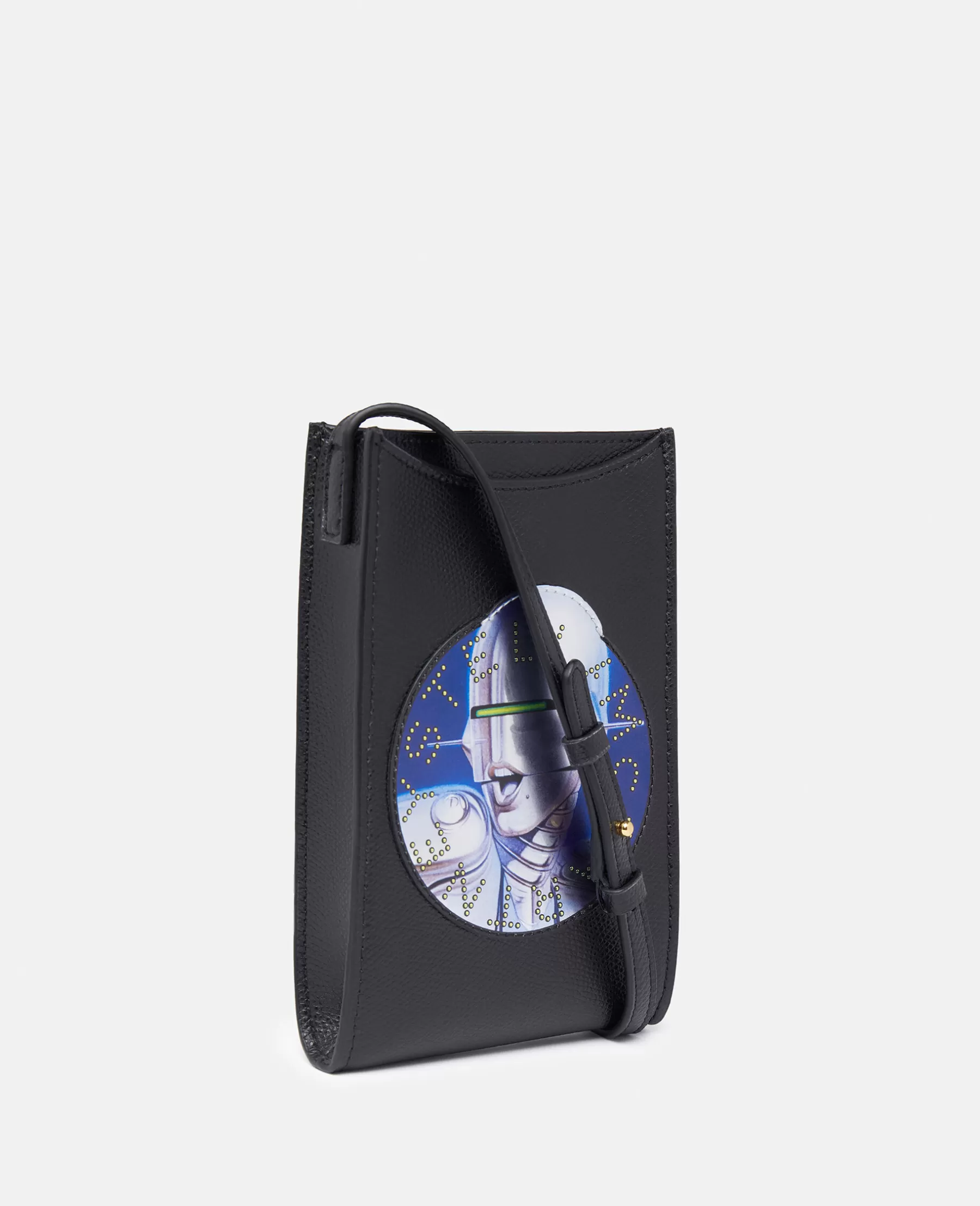 Stella McCartney Sexy Robot Graphic Grained-Texture Shoulder Bag Discount