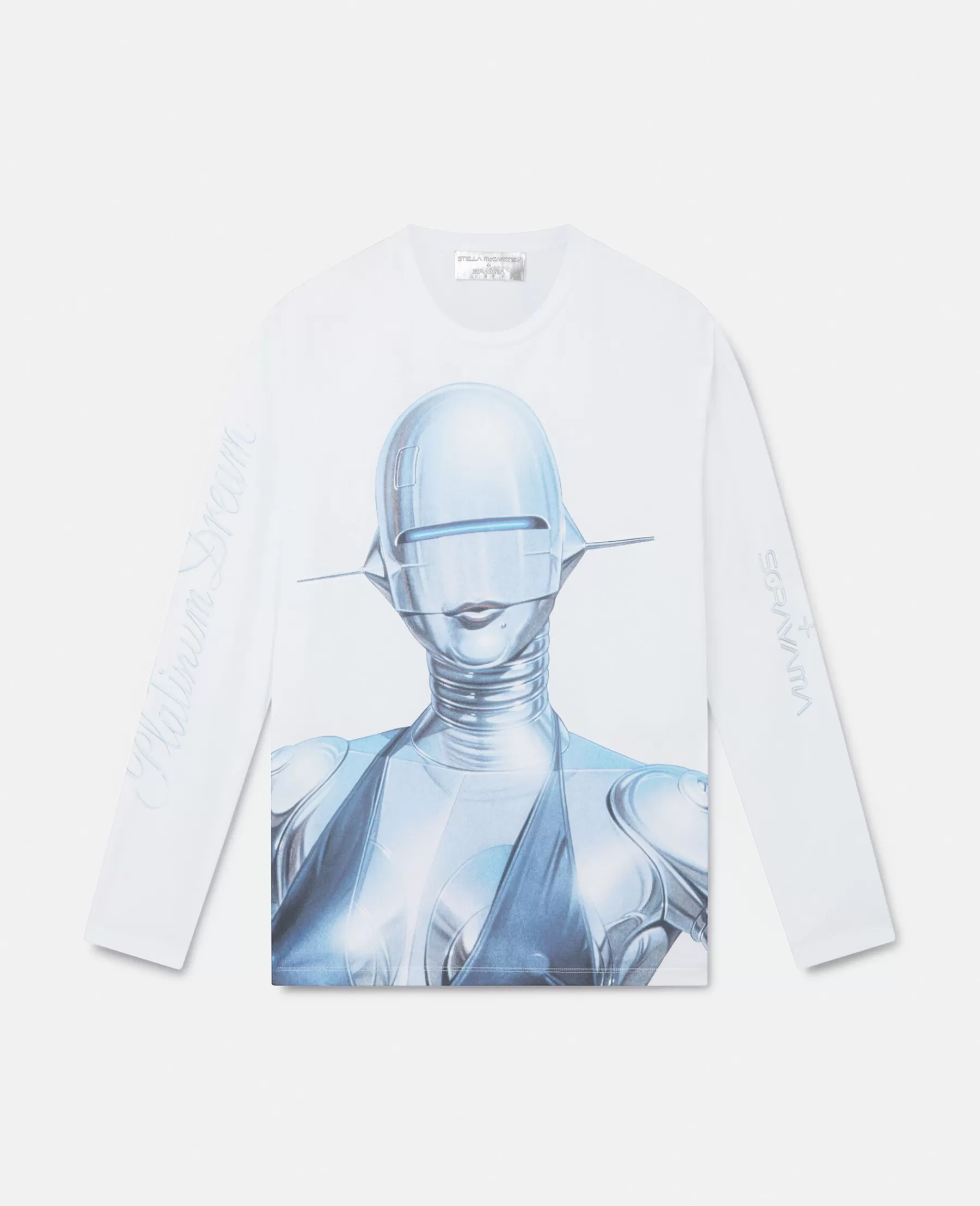 Stella McCartney Sexy Robot Long-Sleeve Organic Cotton T-Shirt Online