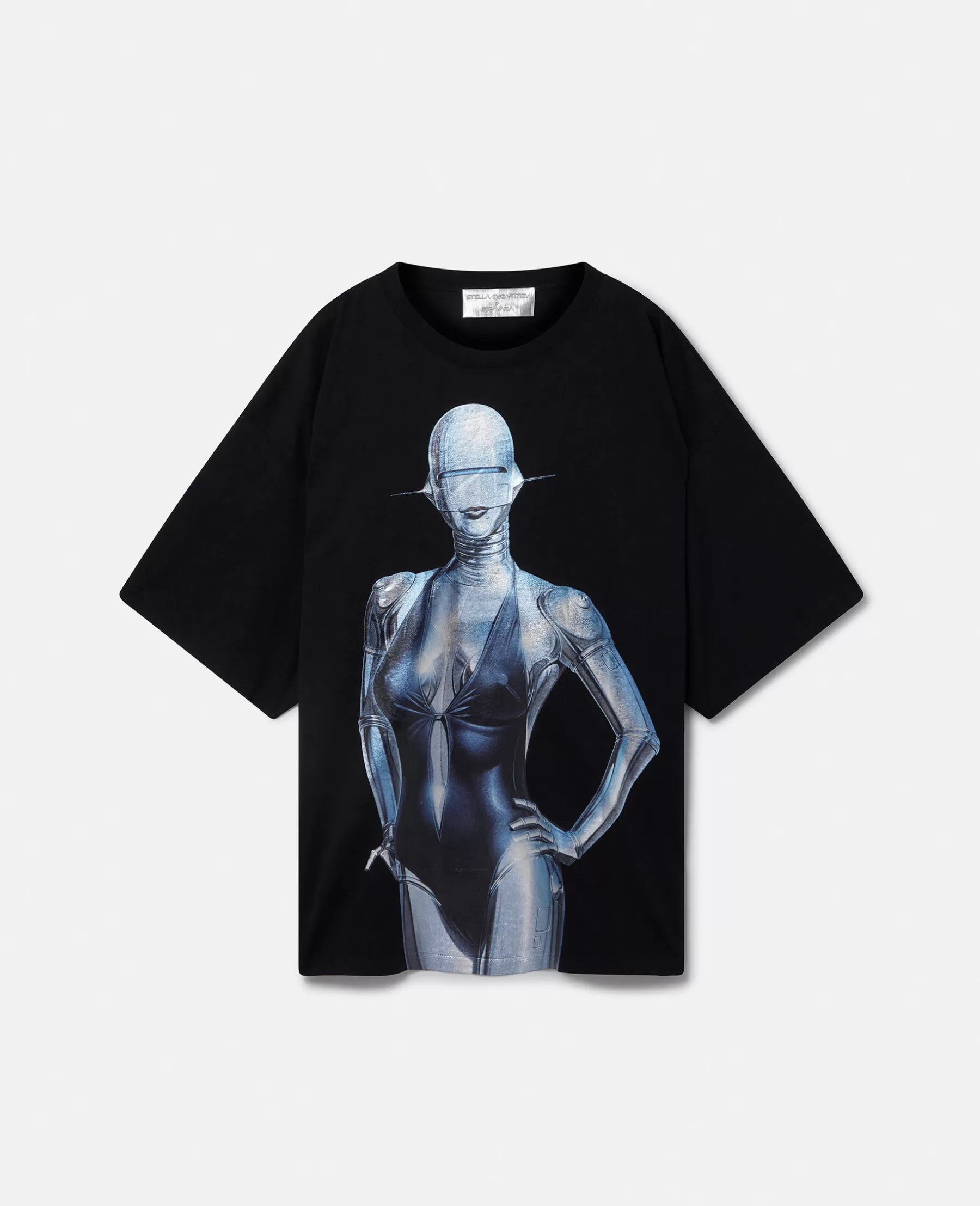 Stella McCartney Sexy Robot Oversized Organic Cotton T-Shirt Cheap