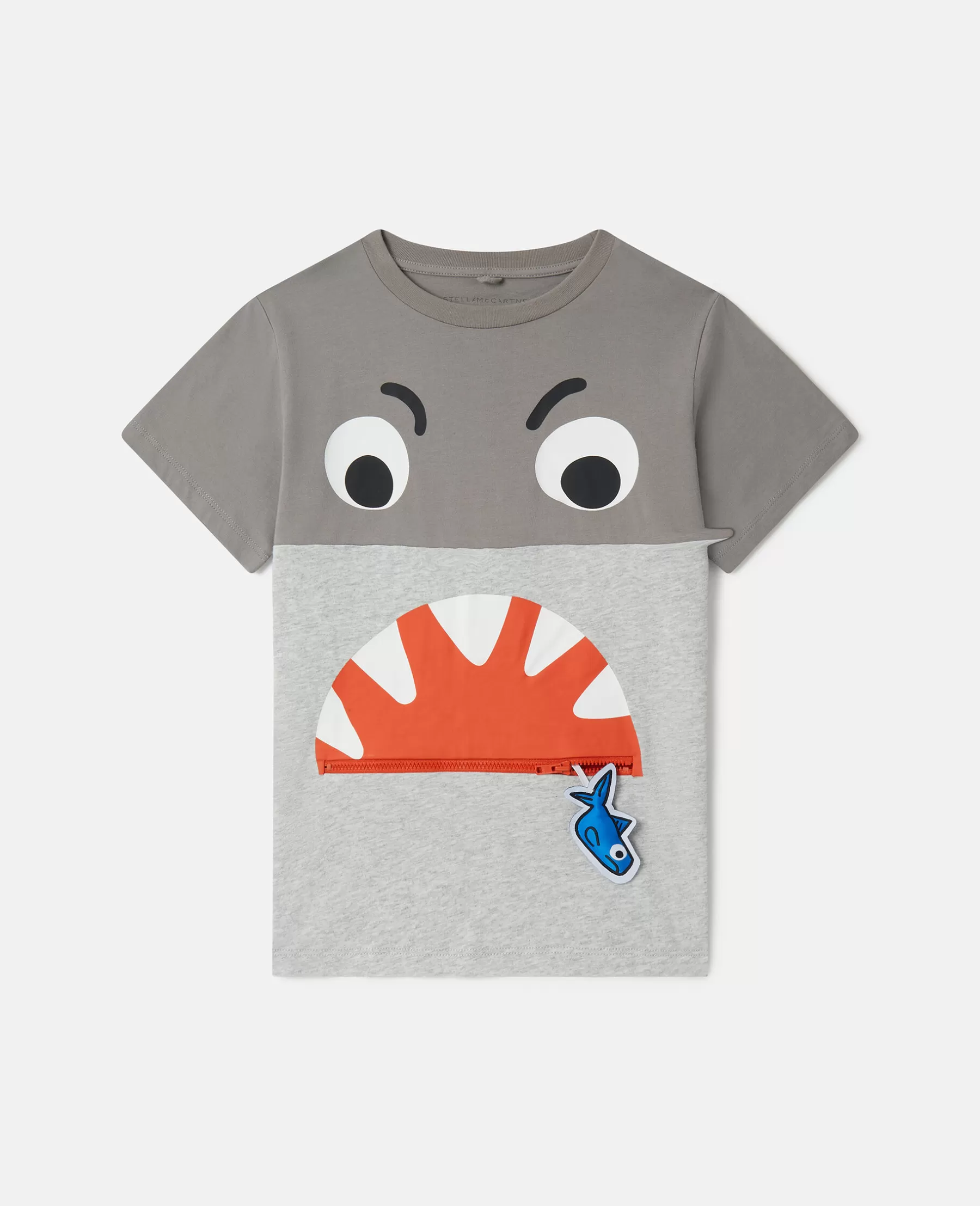 Stella McCartney Shark Face Colourblock T-Shirt Outlet