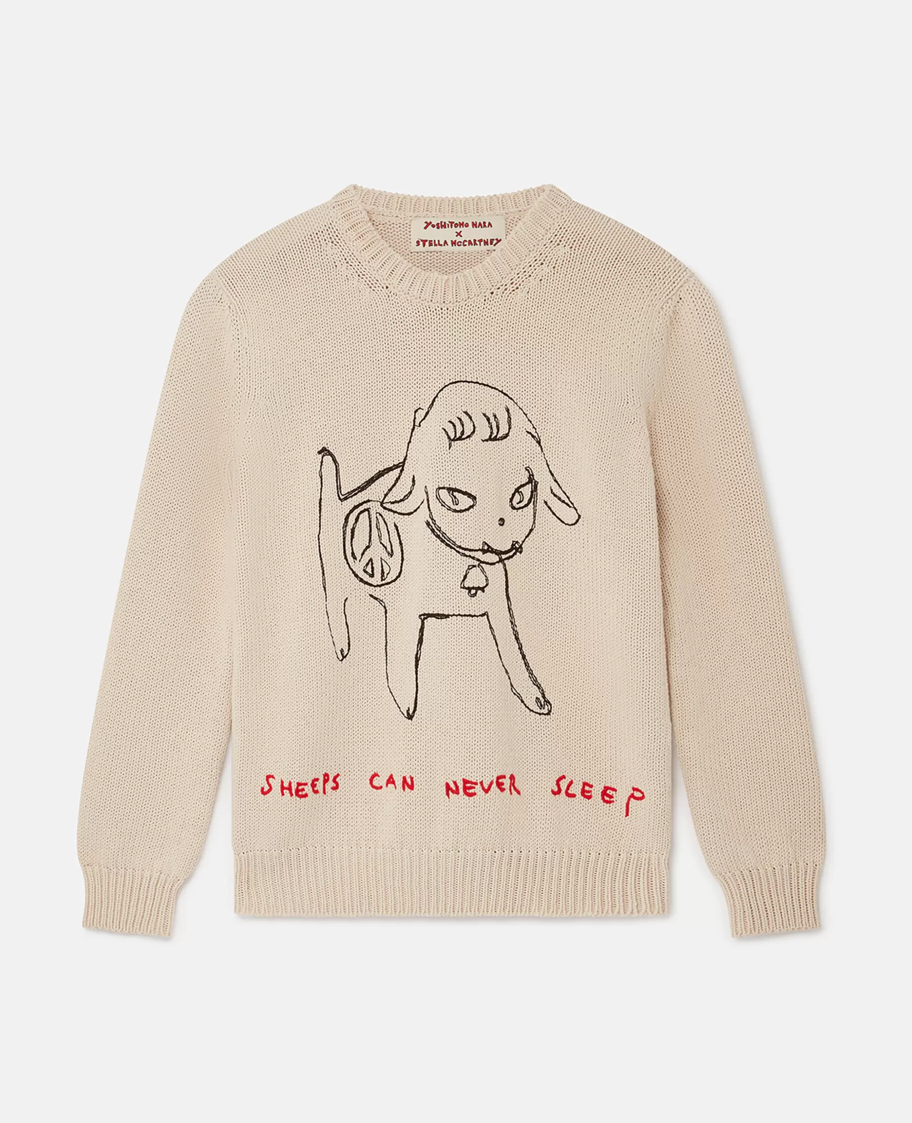 Stella McCartney Sheep Embroidery Cotton Sweatshirt Store