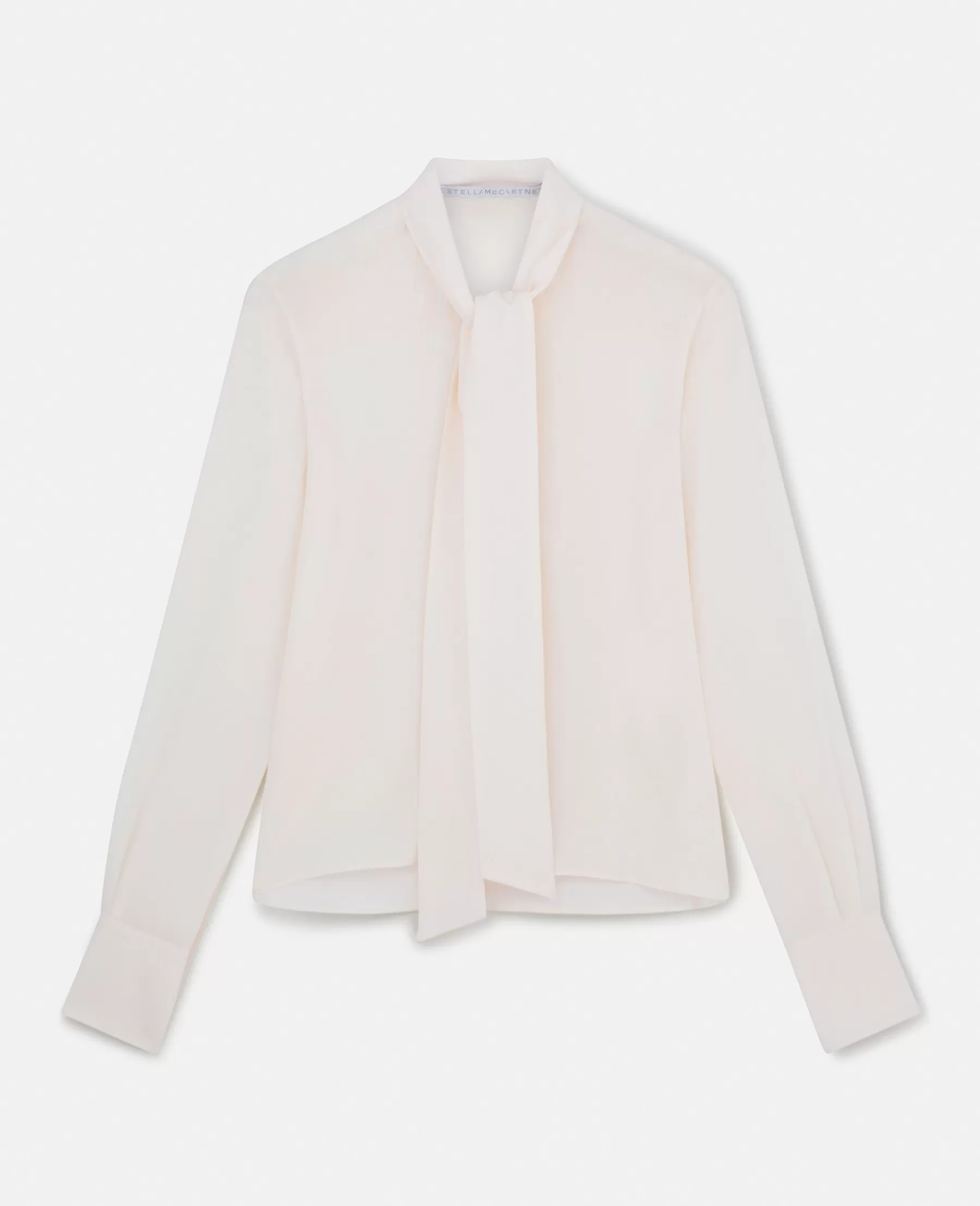 Stella McCartney Silk Crepe De Chine Pussybow Shirt Cheap