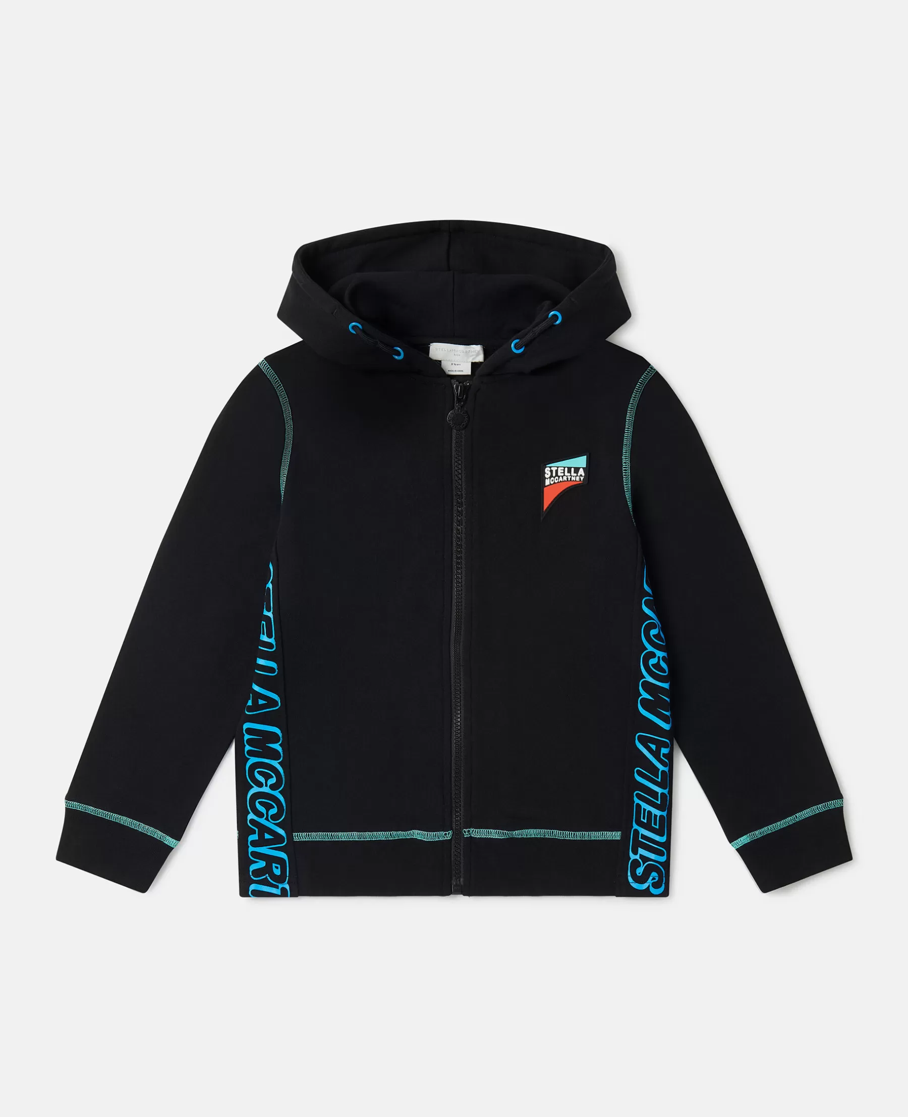 Stella McCartney Smc Neon Trim Zip Hoodie Clearance