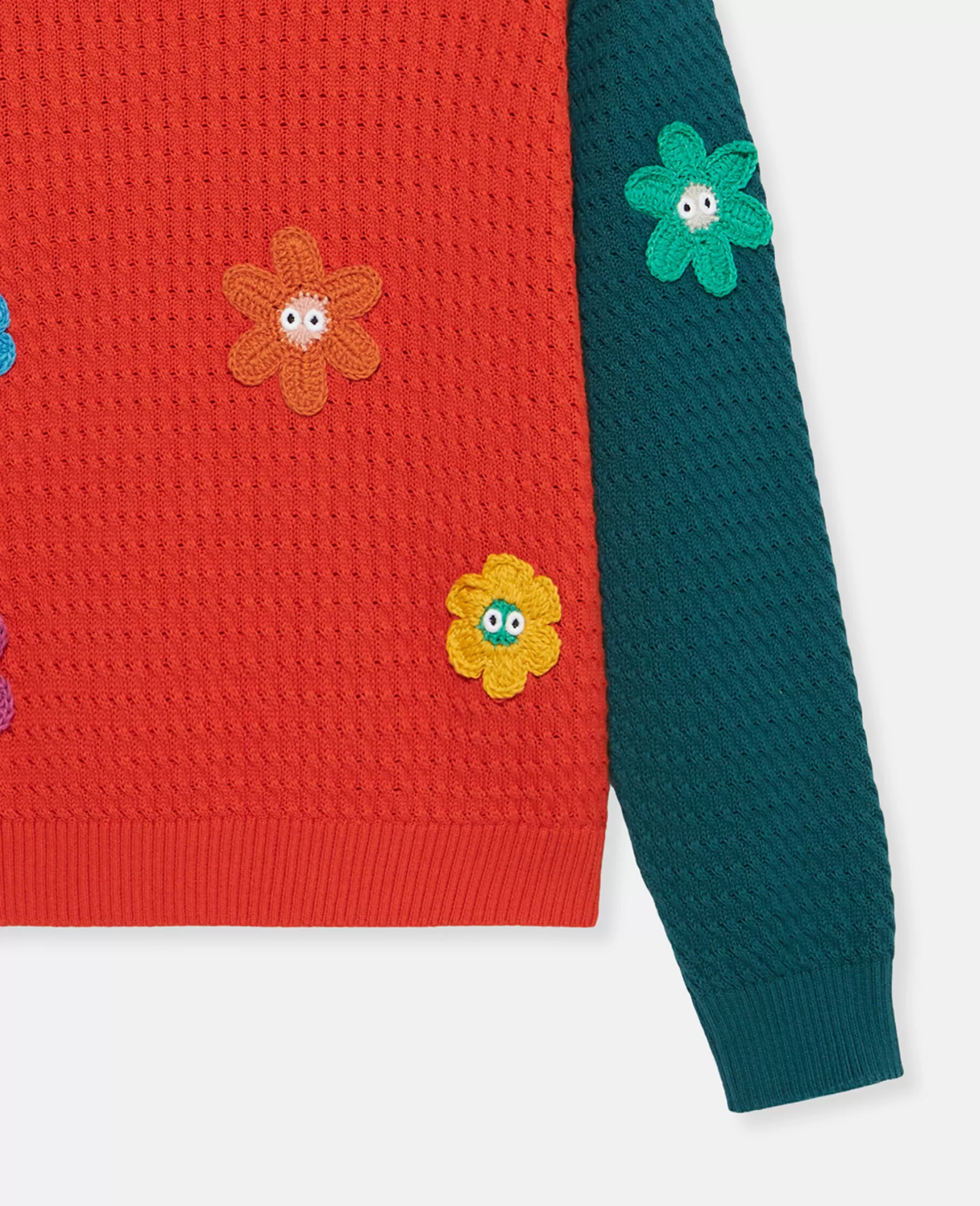 Stella McCartney Smiley Flower Crochet Jumper Outlet