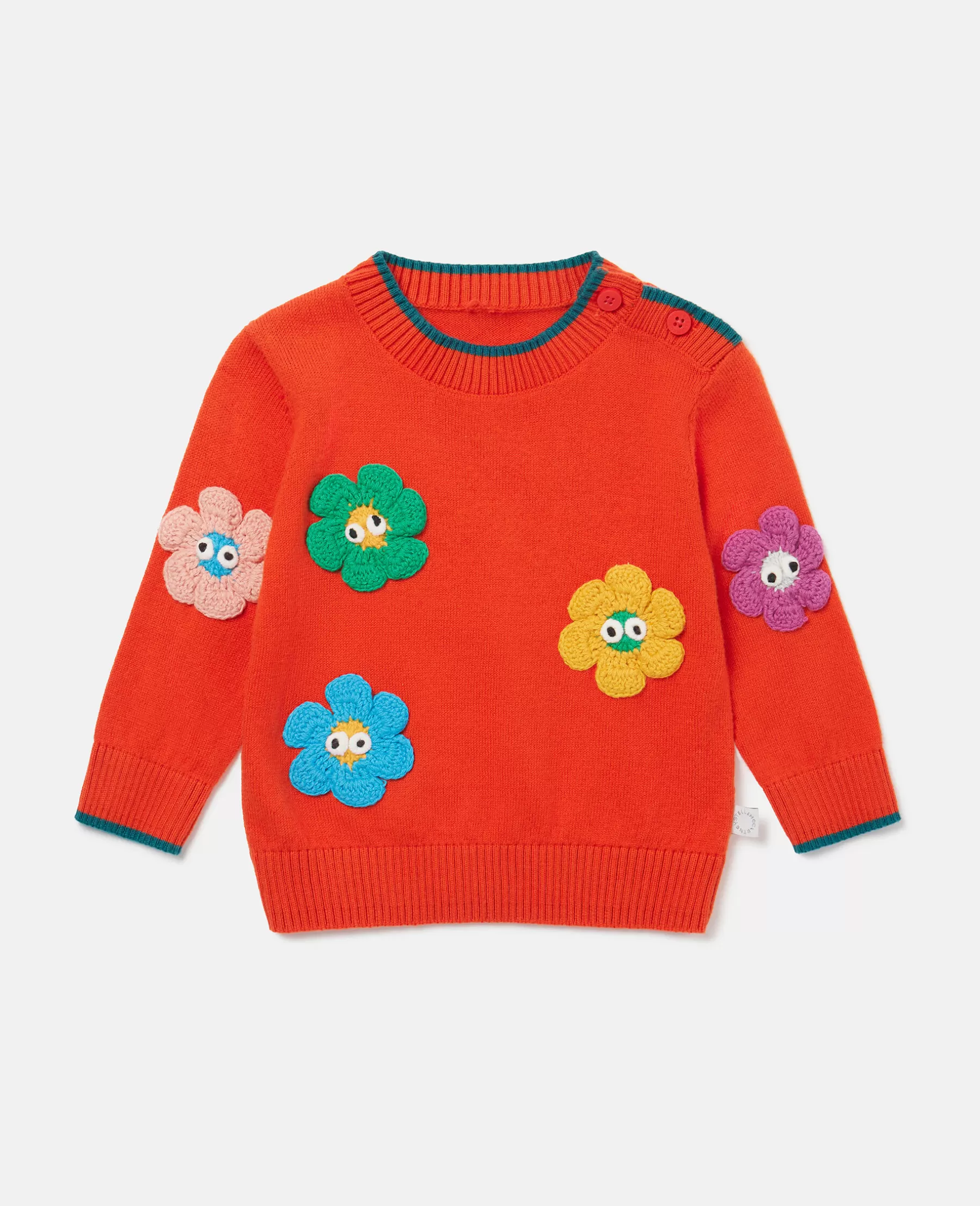 Stella McCartney Smiling Flower Applique Jumper Flash Sale