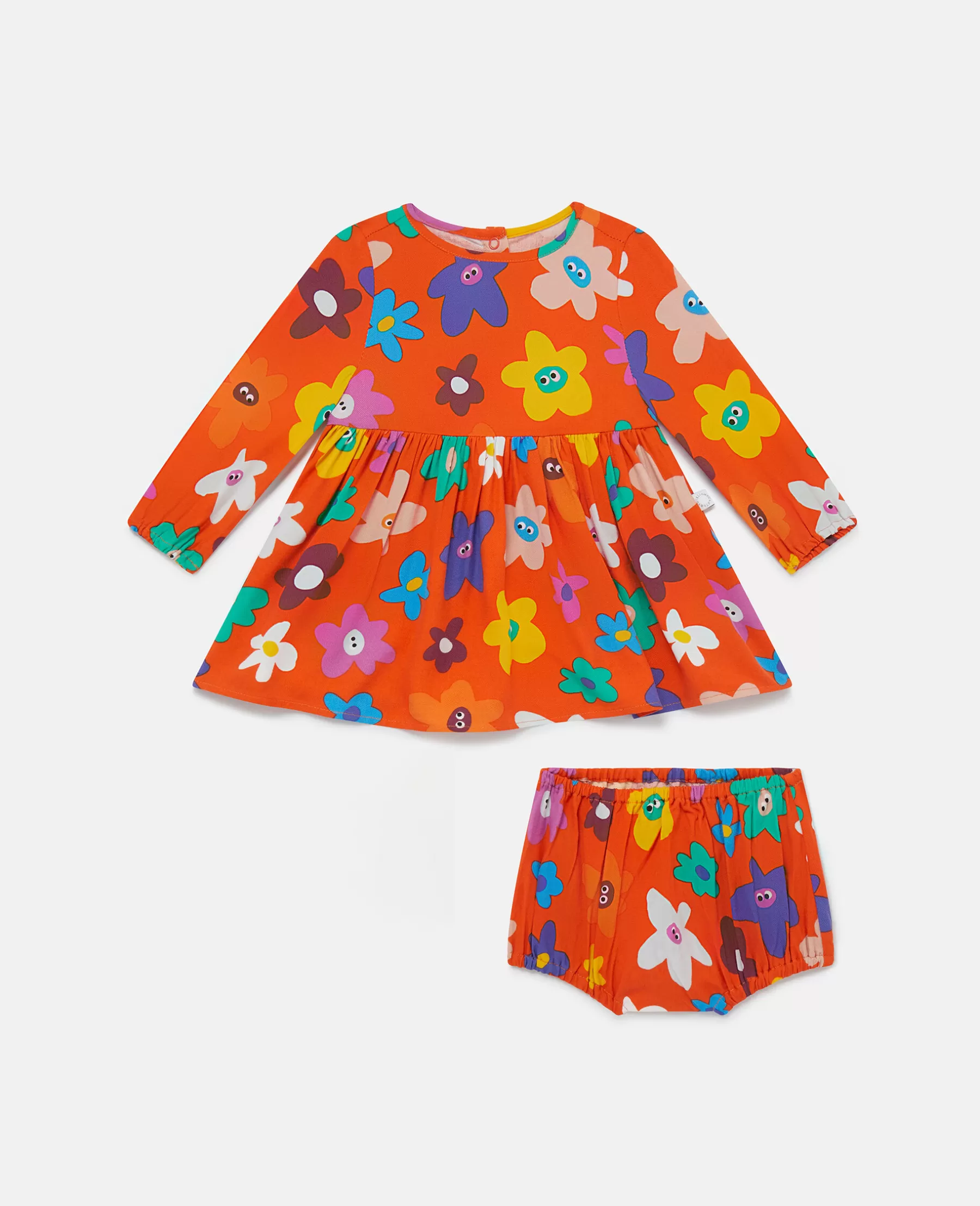 Stella McCartney Smiling Flower Print Dress And Bloomers Set Discount